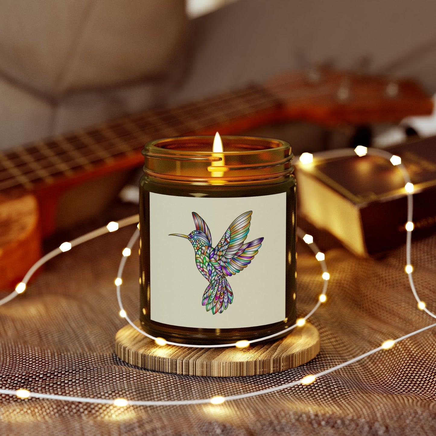 Colorful Hummingbird Scented Candle, Aromatherapy Candle, Gift Idea, Home Decor, Relaxation Candle, Eco-Friendly Wax