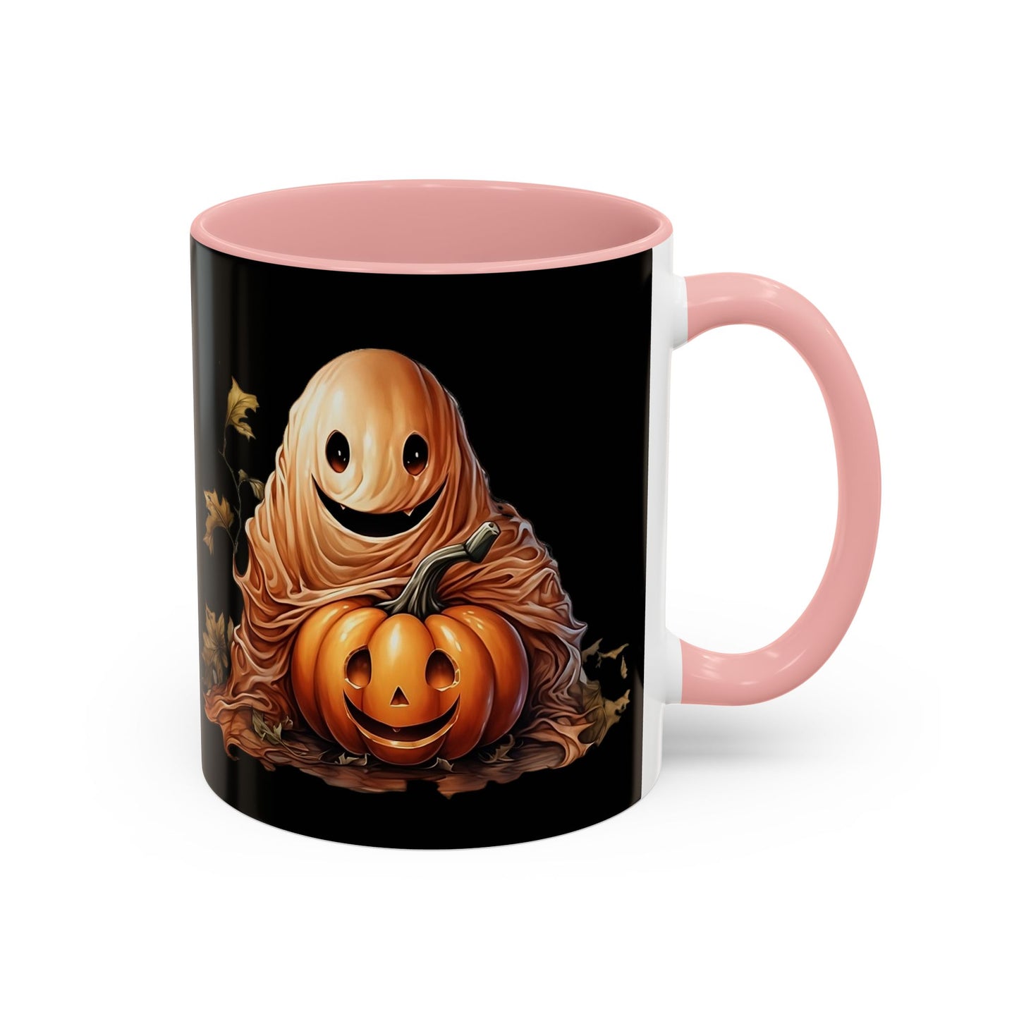 Halloween Ghost Pumpkin Coffee Mug, Spooky Drinkware, Fall Decor, Halloween Gift, Pumpkin Spice Lover's Mug