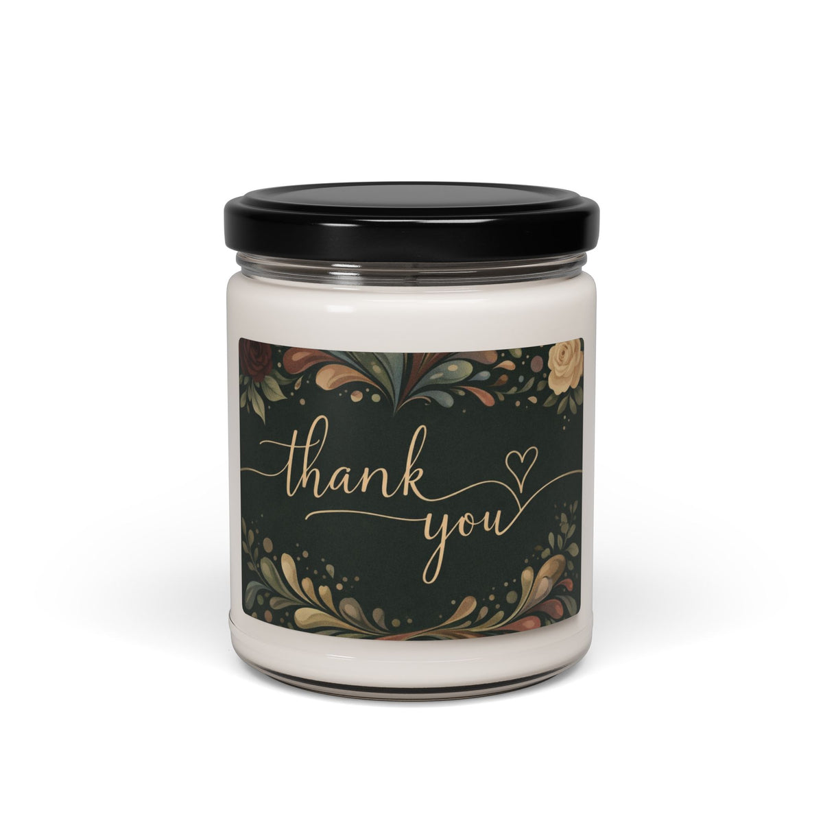 Thank You Scented Soy Candle — 9oz Decorative Jar Candle for Gifts & Home