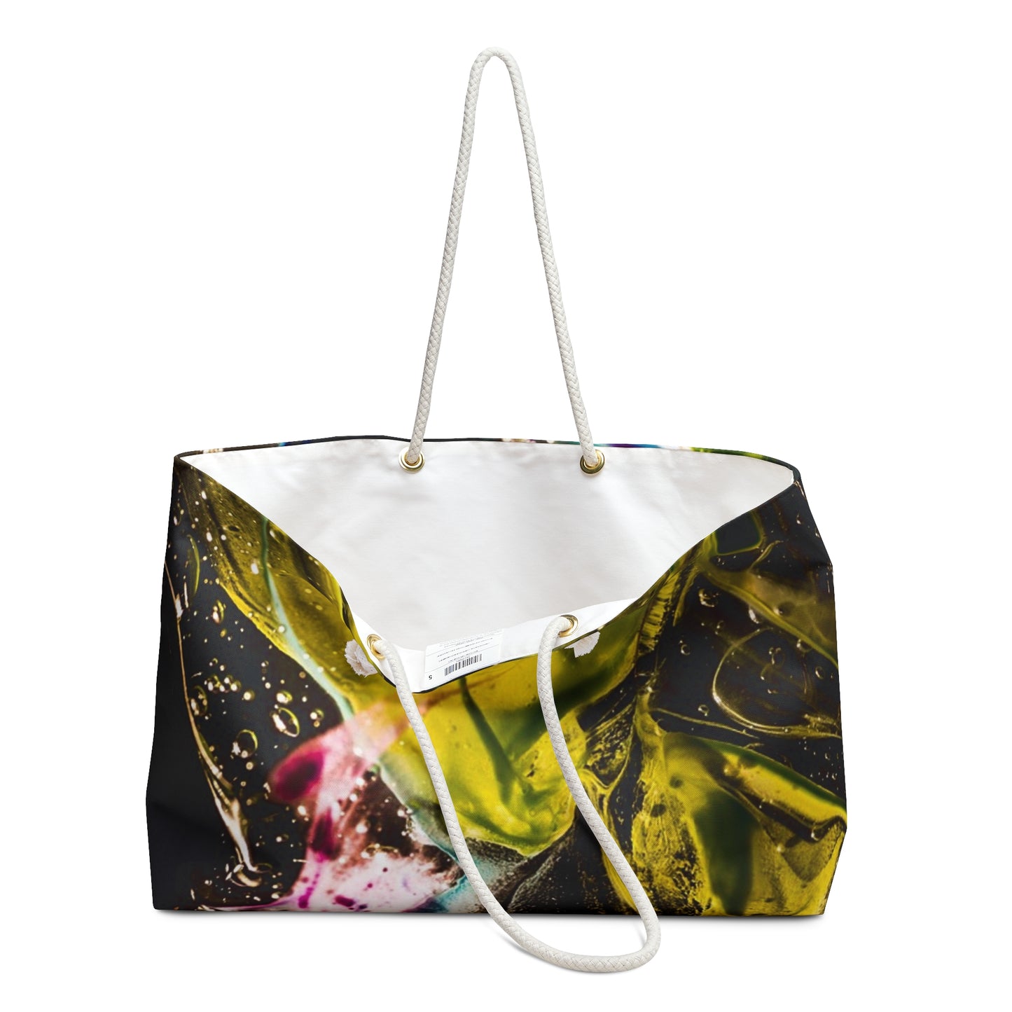 Vibrant Art Weekender Bag, Colorful Travel Tote
