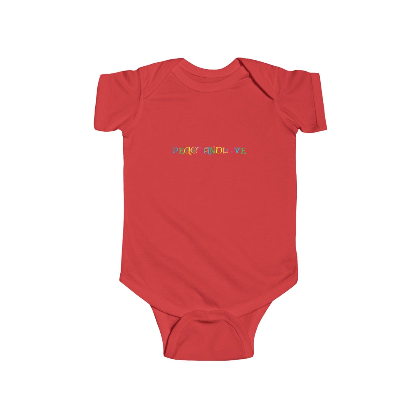 Infant Fine Jersey Bodysuit - 'Peace and Love' Baby Onesie, Gift for New Parents, Baby Shower Gift, Cute Baby Clothes, Toddler Outfit