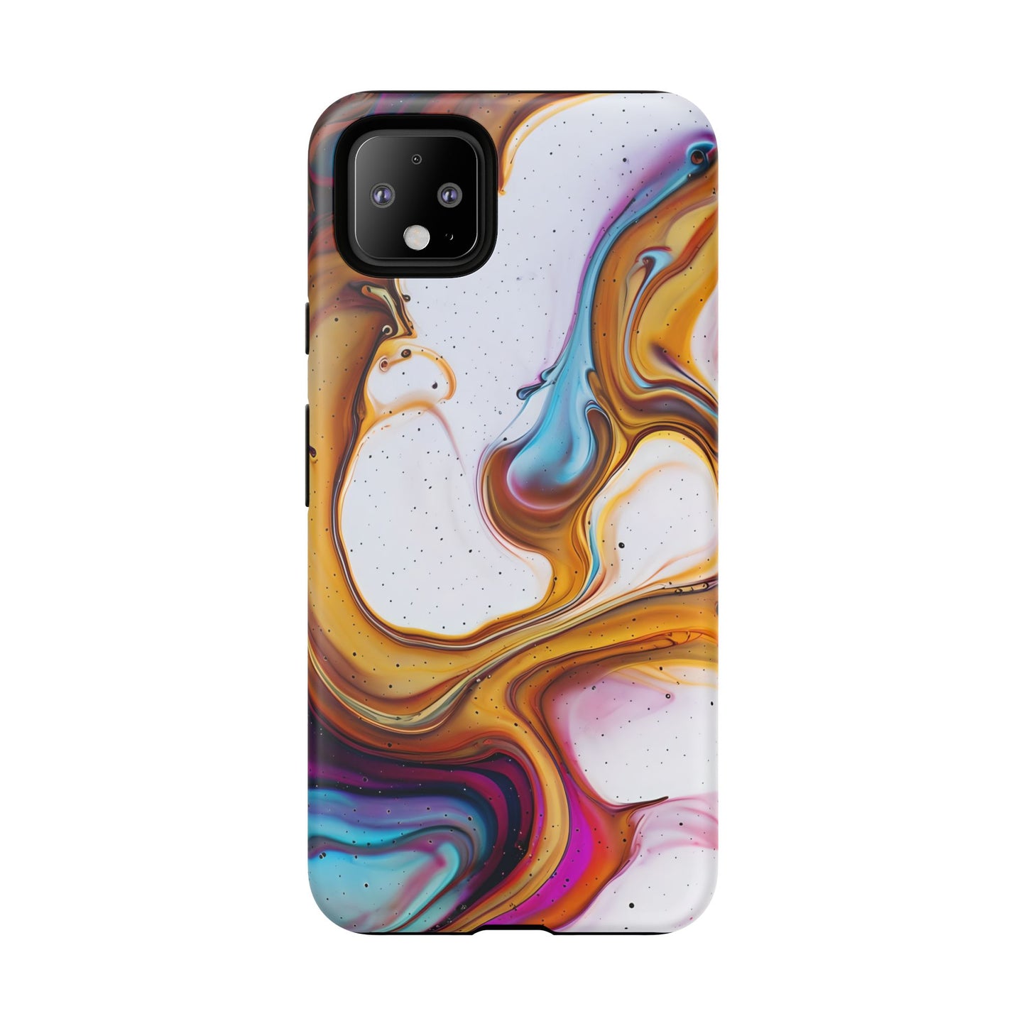 Artistic Phone Case, Tough Cases with Colorful Marble Design