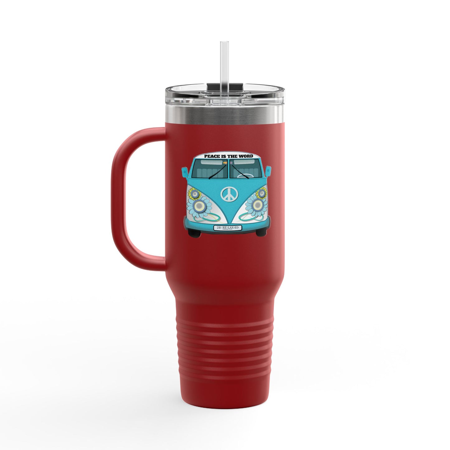 Vintage Van Insulated Travel Mug, Coffee Mug, Tea Tumbler, Road Trip Gift, Eco-Friendly Travel Cup