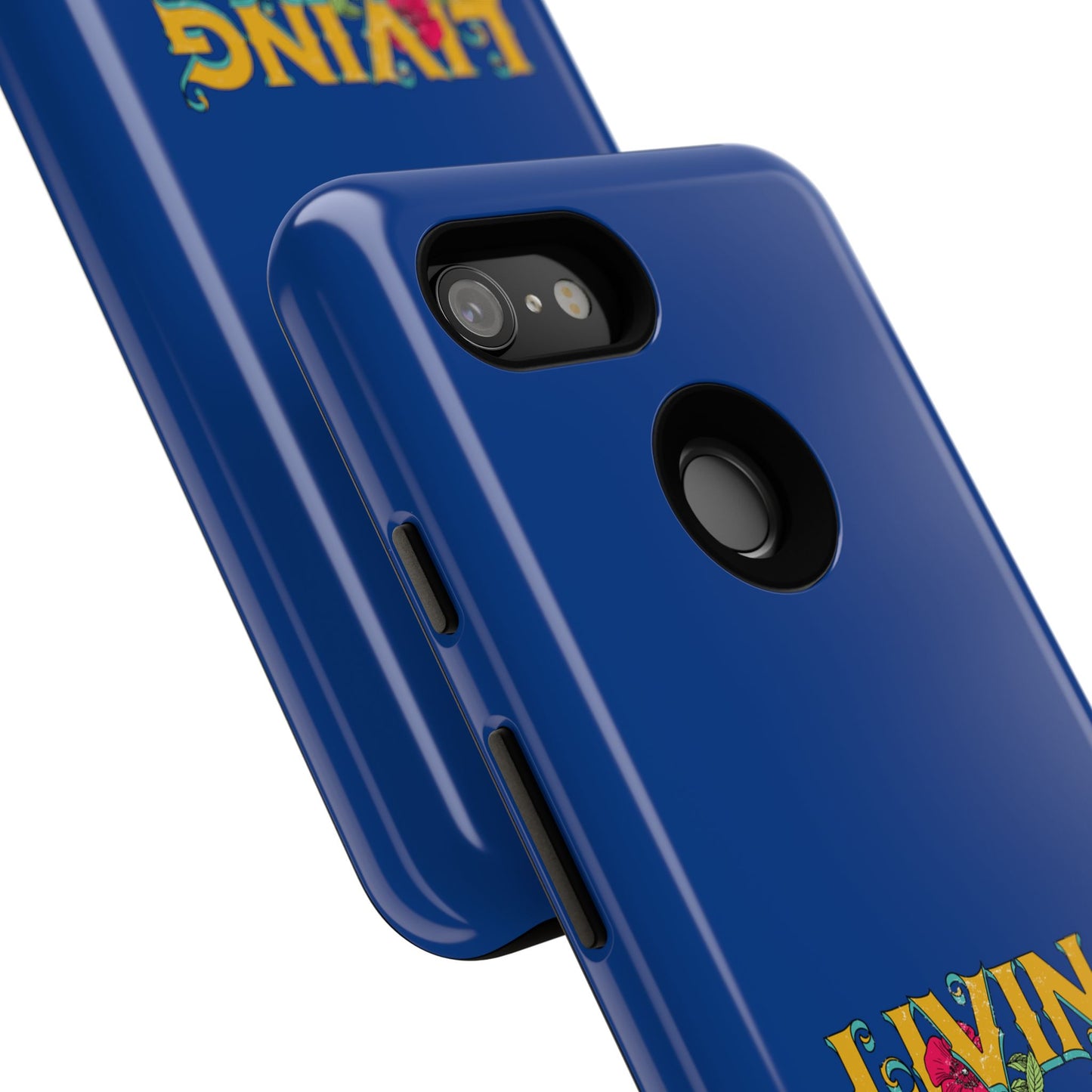 Living the Dream Phone Case, Floral Phone Cover, Tough Phone Case, Inspirational Gift, Boho Style Accessory, Dreamer Case
