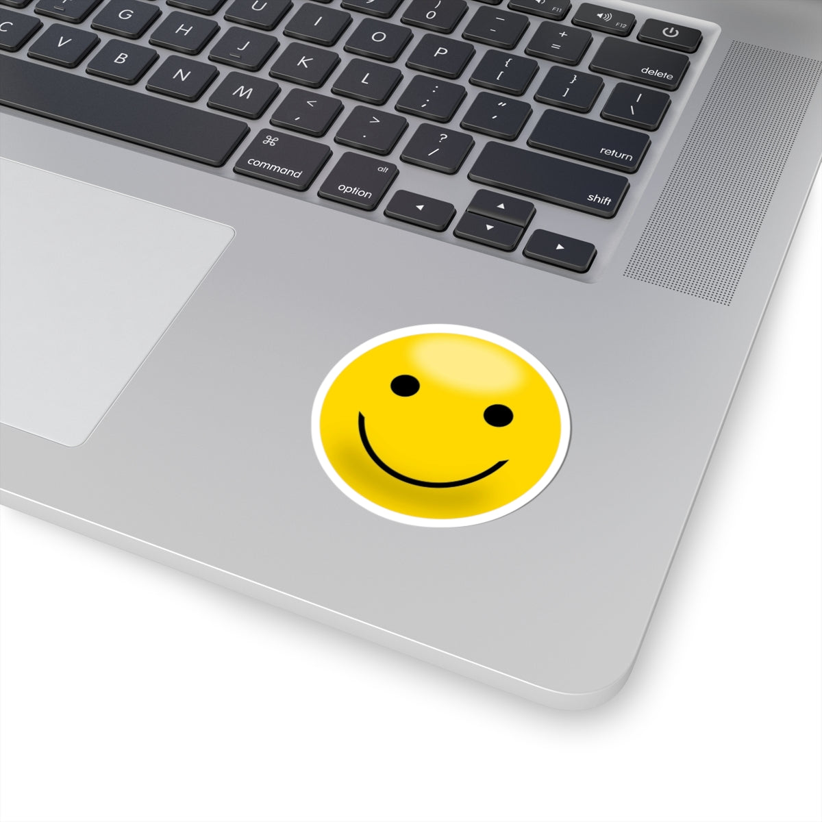 Cheerful Smile Kiss-Cut Stickers, Fun Decals for Laptops, Journals, Gift Wrap, Party Favors, Positive Vibes