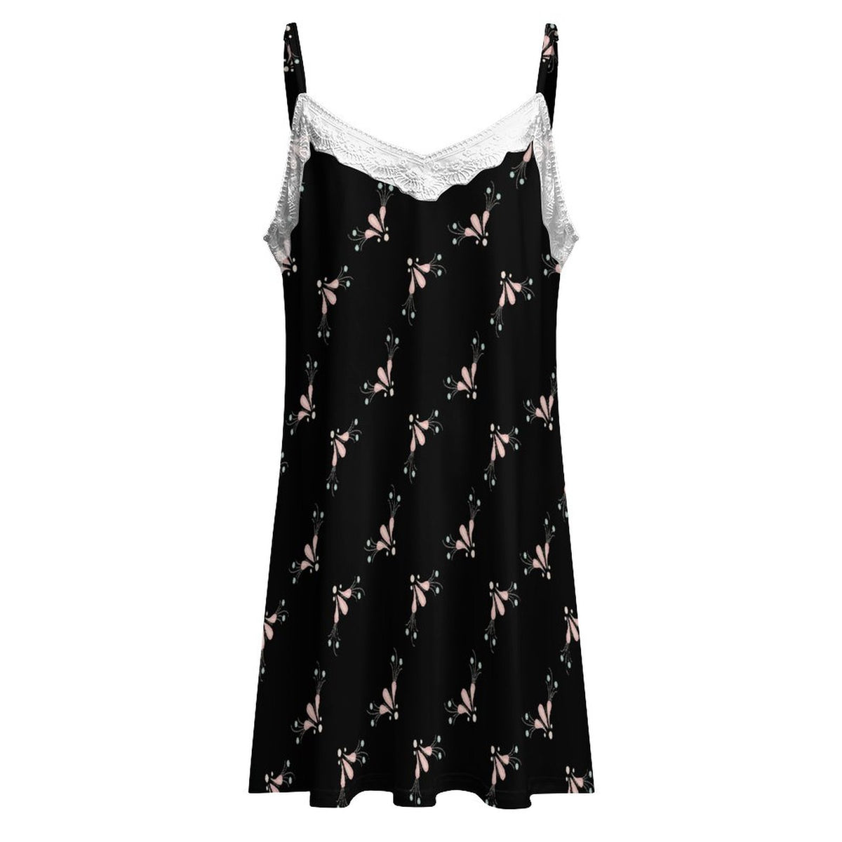 Beautiful Lace-Trimmed Camisole Nightgown