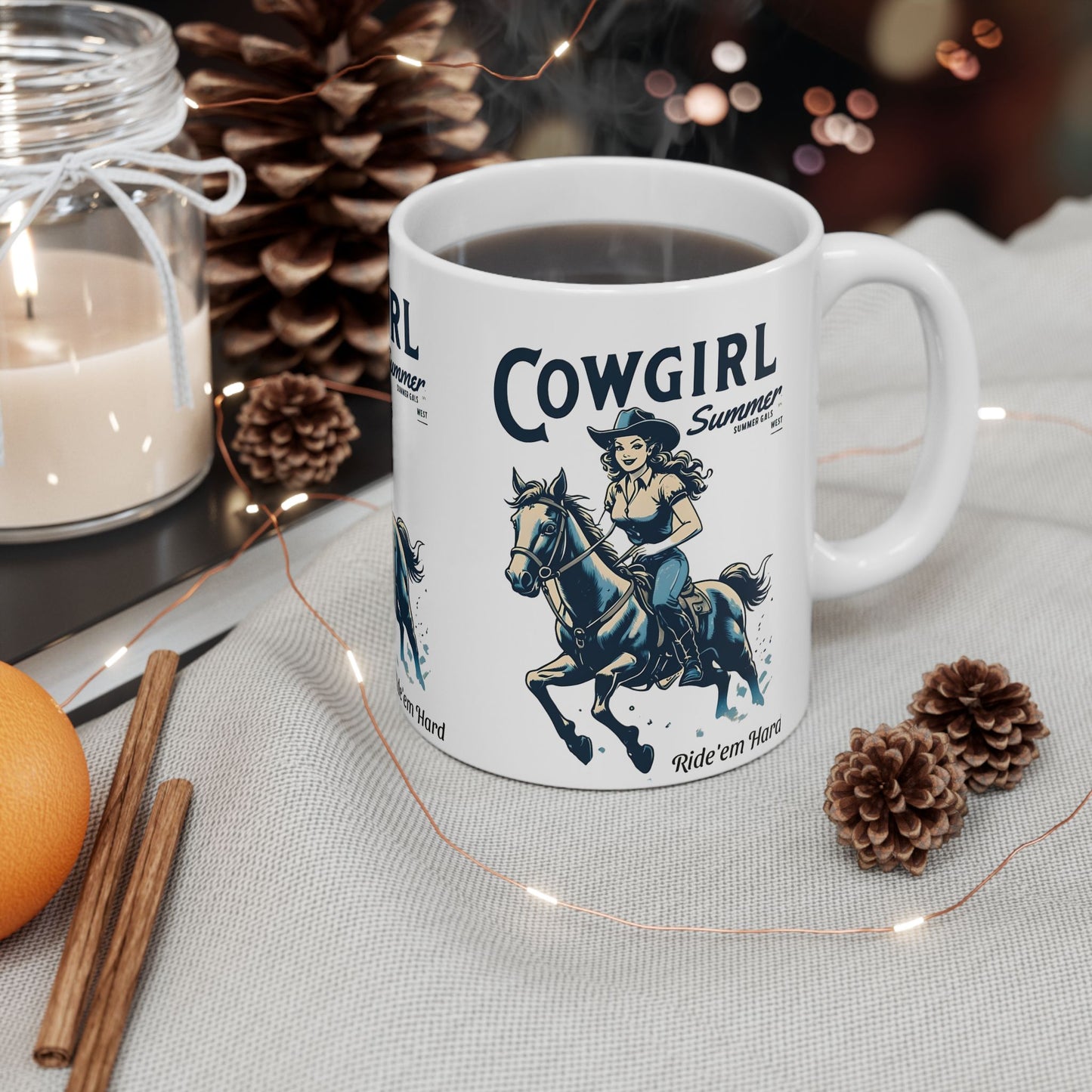 Cowgirl Summer Ceramic Mug
