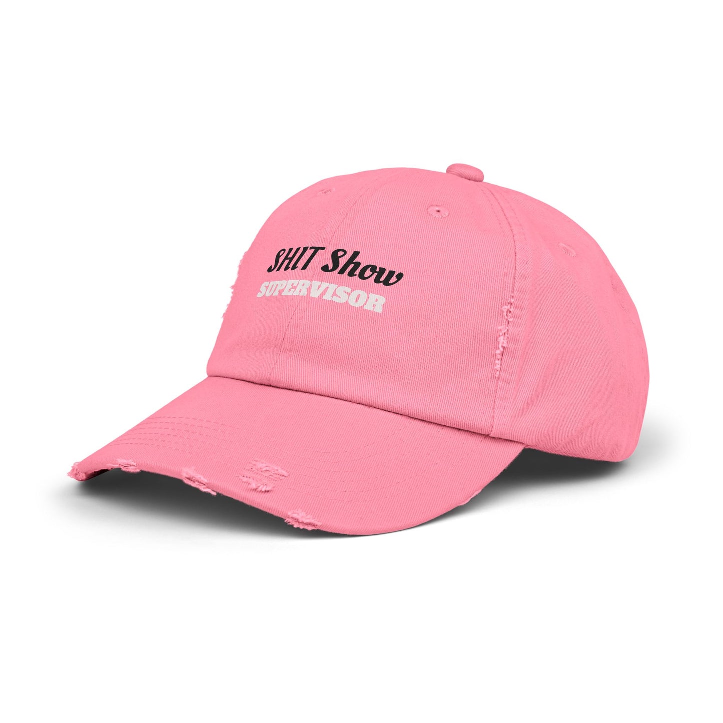 Unisex Distressed Cap, Fun Gift for Supervisors, Casual Hat, Distressed Dad Hat, Funny Cap for Events, Party Accessory, Everyday Wear