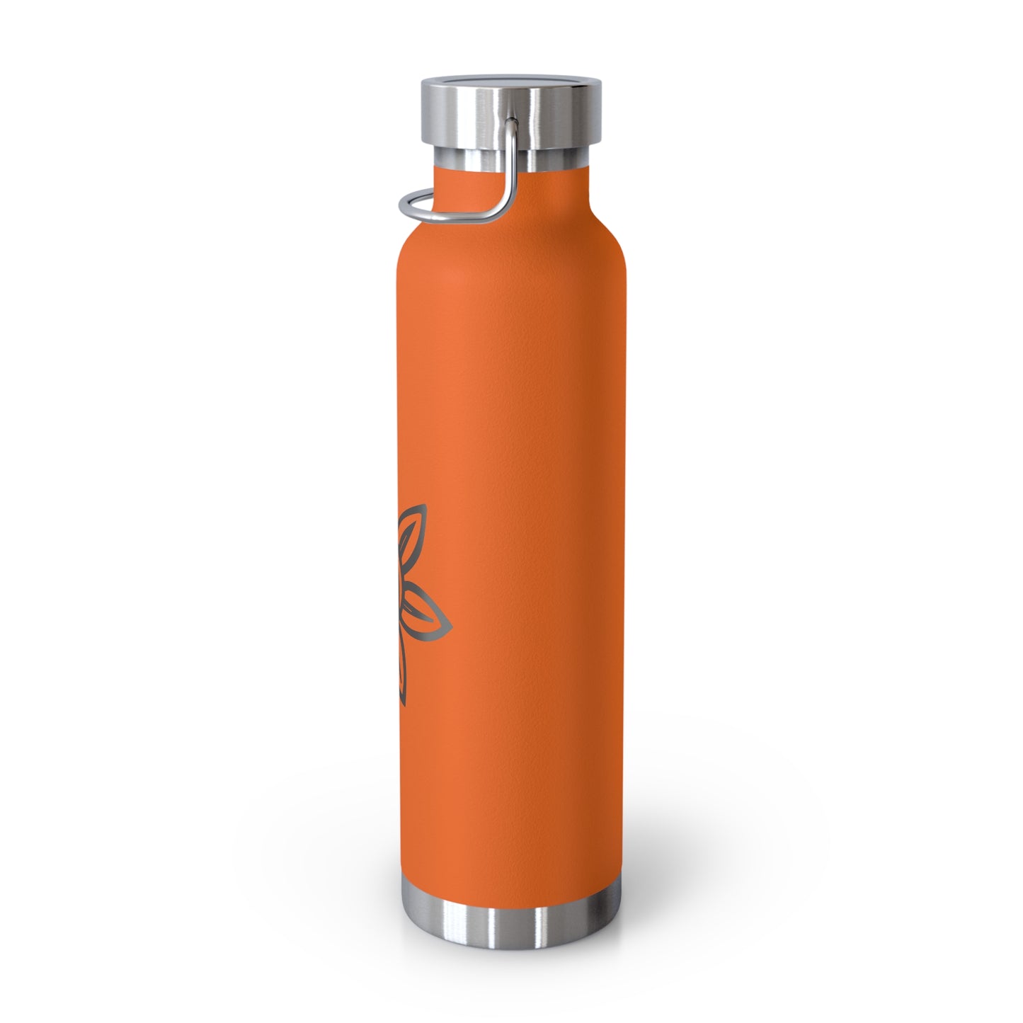 Flower Design Copper Insulated Water Bottle, Eco-Friendly Drink Flask, Vacation Travel Mug, Gift for Plant Lovers, Outdoor Hydration Bottle