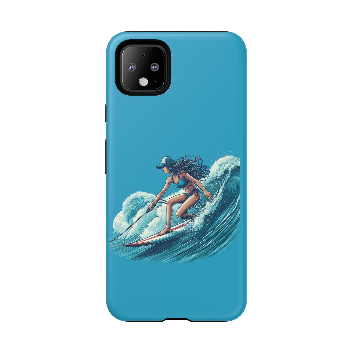 Surfing Phone Case, Coastal Vibes Phone Cover, Tough Cases for Beach Lovers, Ocean Art Phone Accessories, Summer Gift Idea