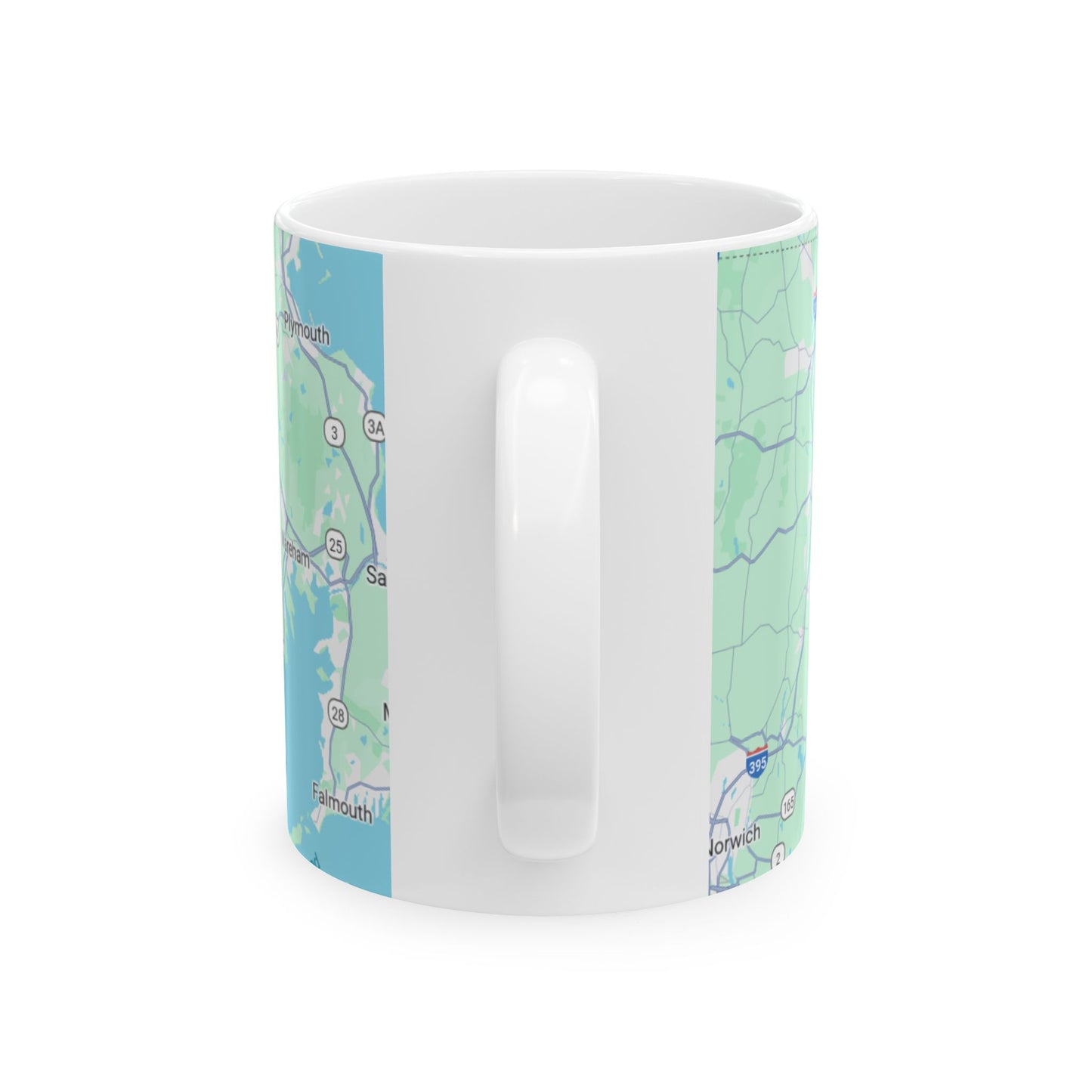 Custom Providence, RI Map Mug, Unique Ceramic Coffee Cup, Personalized Gift for Travelers, Rhode Island Souvenir, Heart Map Design