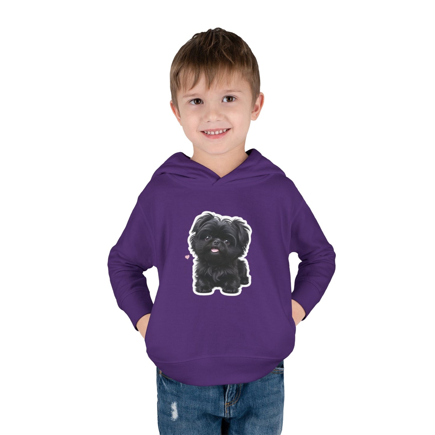 Cute Toddler Hoodie with Adorable Dog Design, Baby Gift, Winter Wear, Kids Sweatshirt, Comfortable Pullover