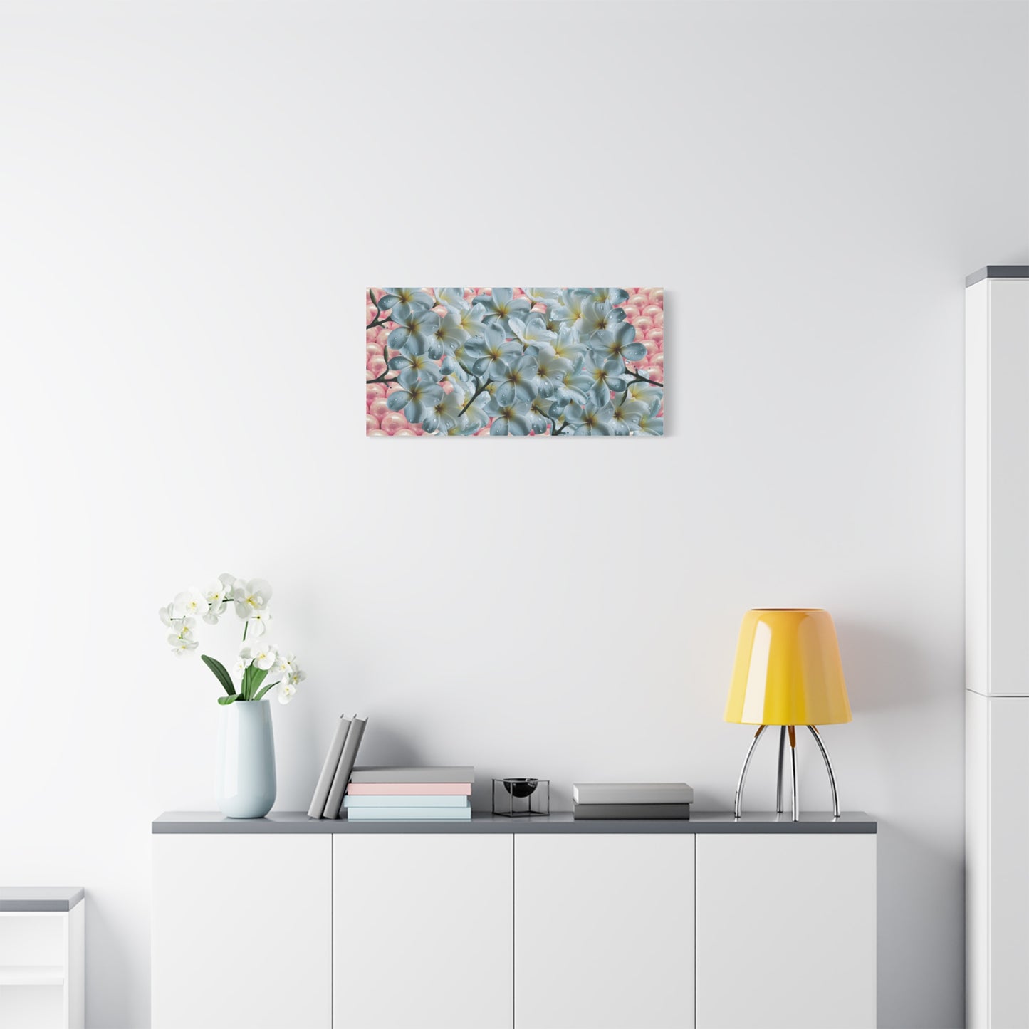 Floral Canvas Art Print - Elegant Home Decor, Botanical Wall Art, Gift for Her, Mother's Day Decoration, Vibrant Flower Artwork
