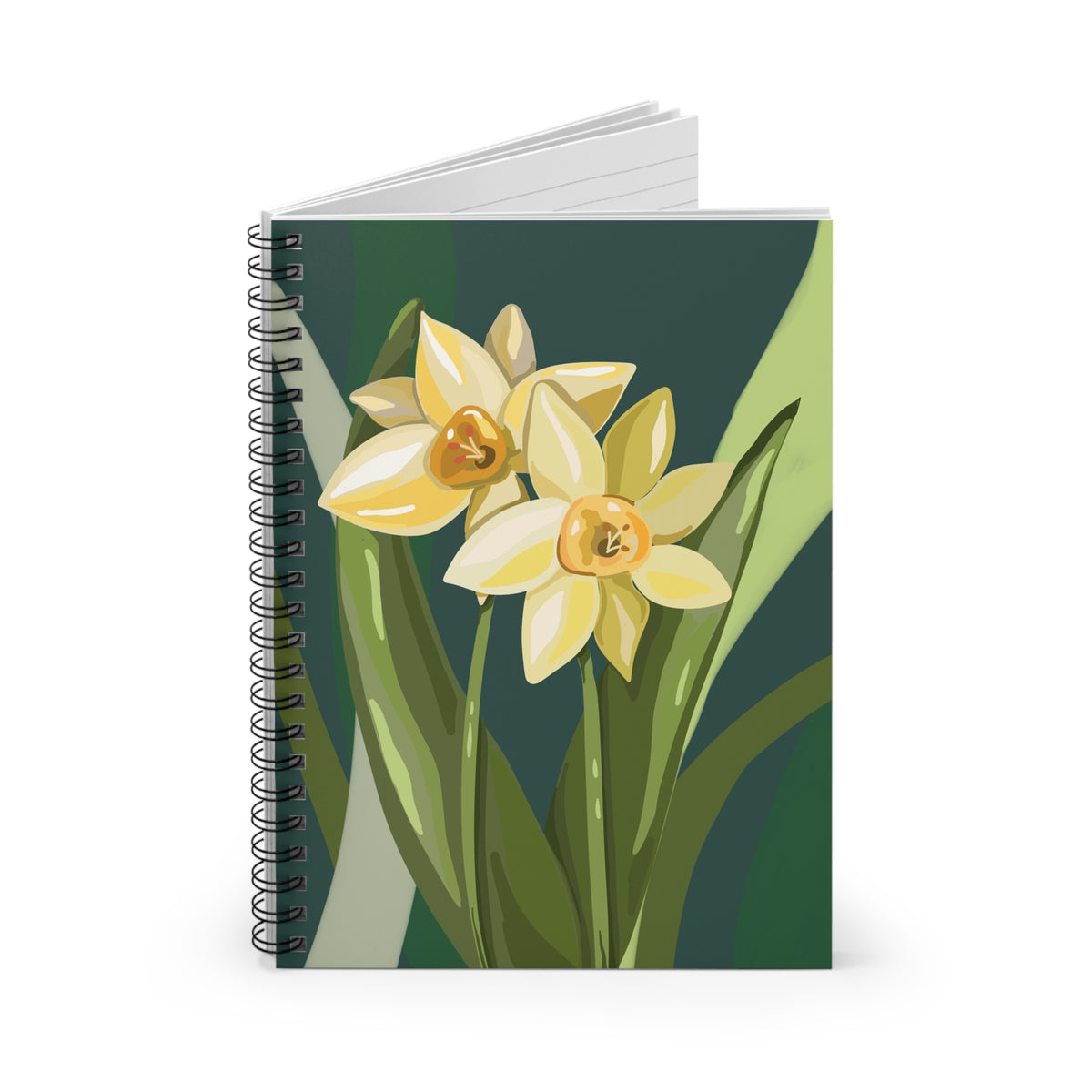 Floral Spiral Notebook - Ruled Line | Perfect for Journaling, Sketching, Gifts, Stationery Lovers, Spring Decor