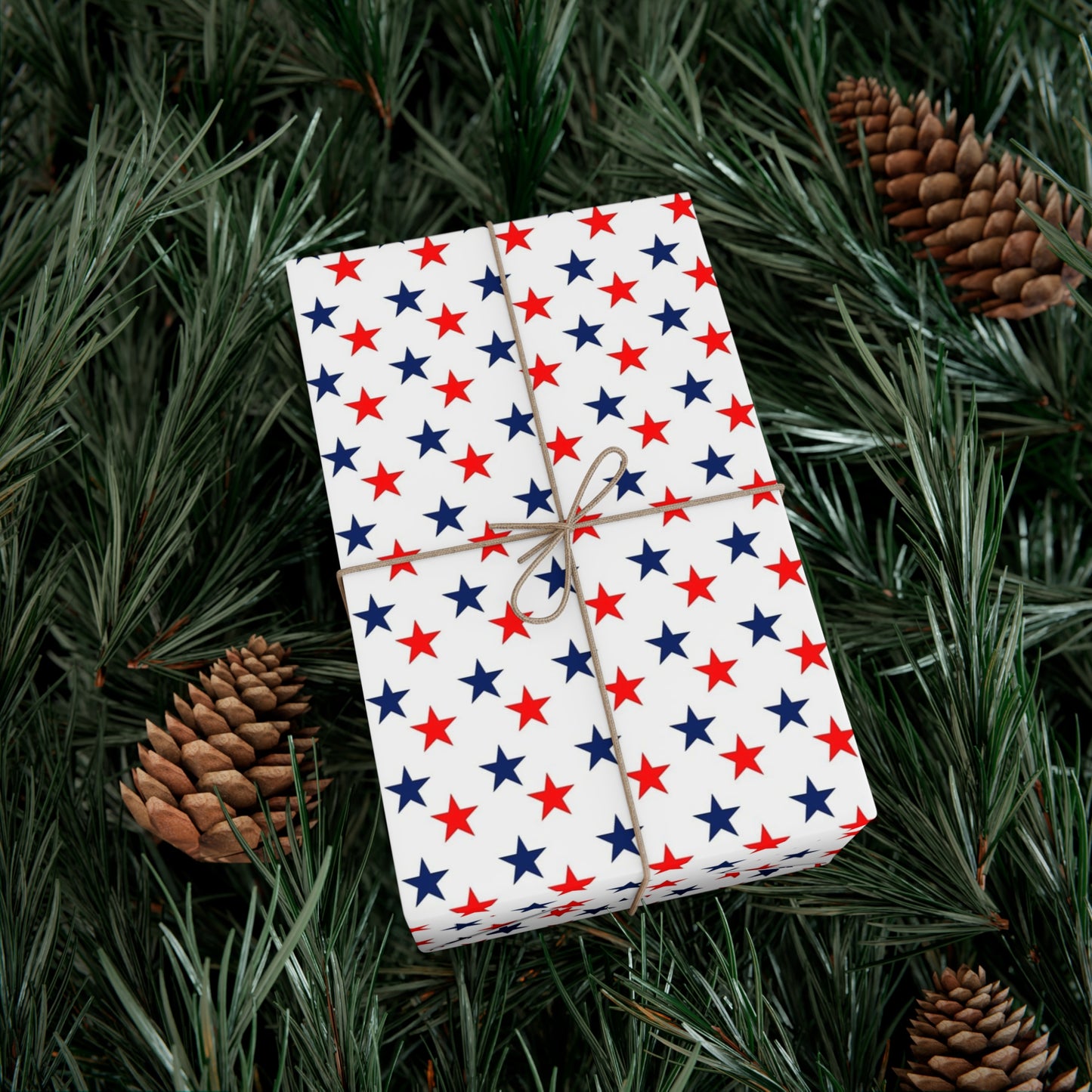 Gift Wrap Papers stars red white and blue