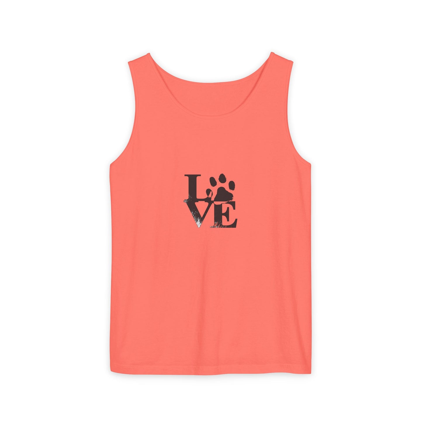 Paw Print Love Tank Top | Animal Lover Gift, Summer Tee, Pet Adoption Support, Casual Wear, Gift for Dog Mom/Dad