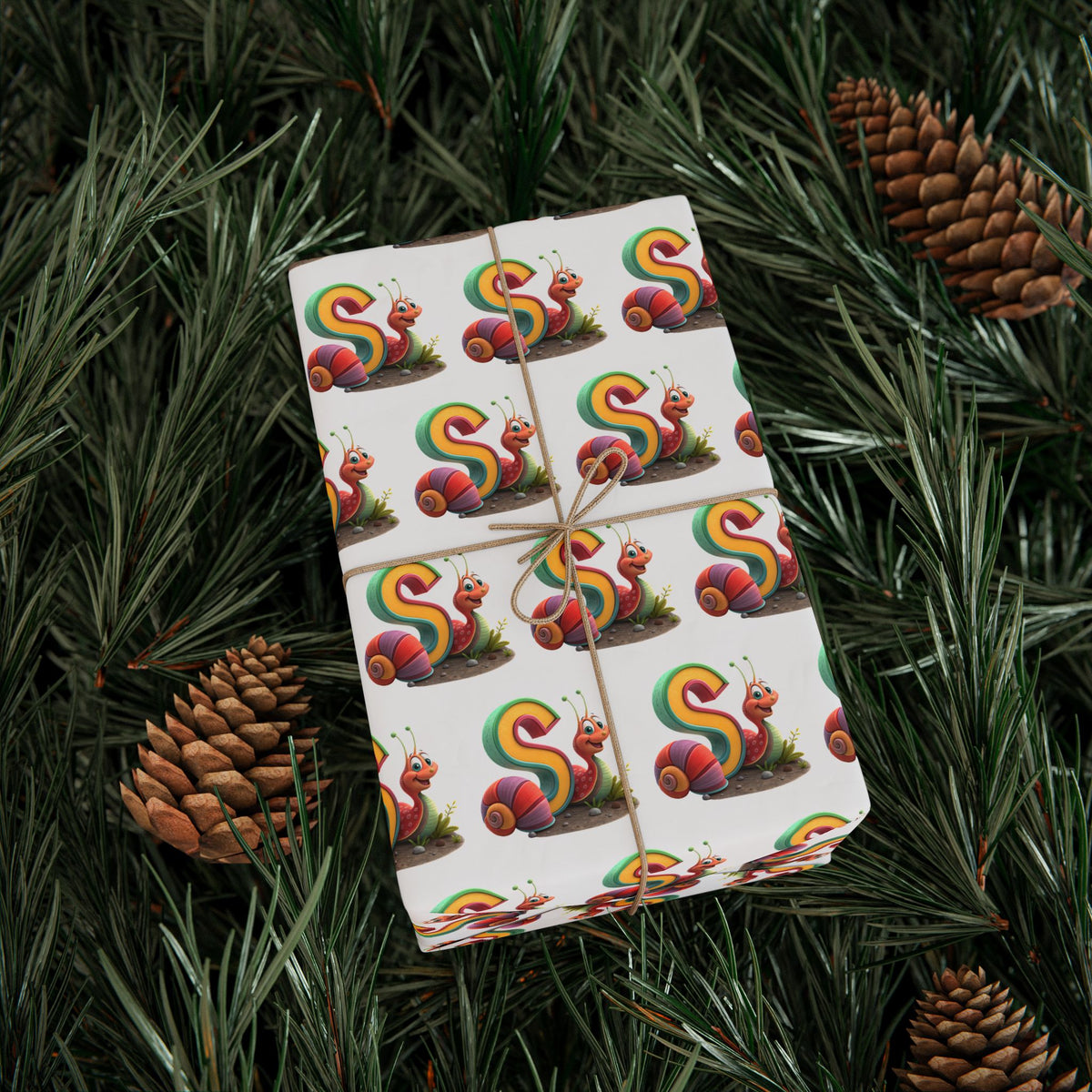 Colorful Snail Wrapping Paper, Fun Holiday Gift Wrap, Creative Present Wrap, Cute Party Supply, Eco-Friendly Wrapping