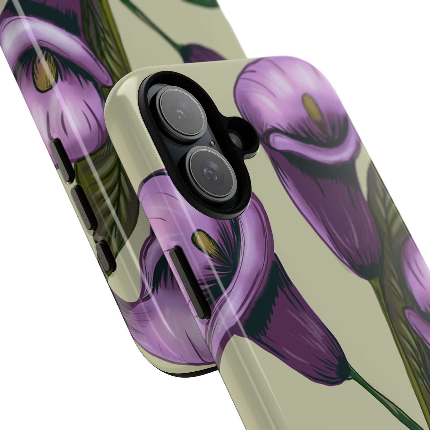 Floral Phone Case - Tough Cases, Purple Flower Design, Cell Phone Accessories, Gift for Her, Nature Lover Essentials