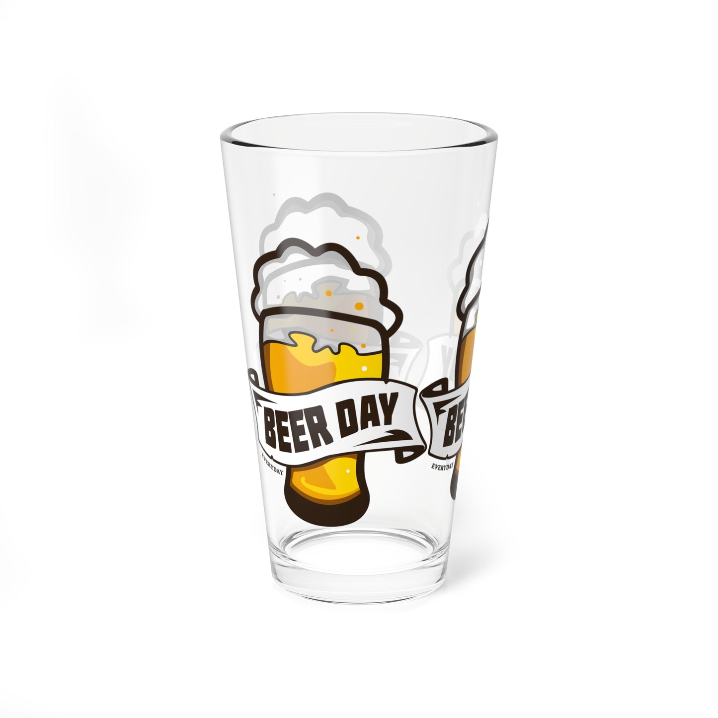 Beer Day Mixing Glass, 16oz Beer Glass, Perfect for Beer Lovers, Party Gifts, Barware, Craft Beer Enthusiasts