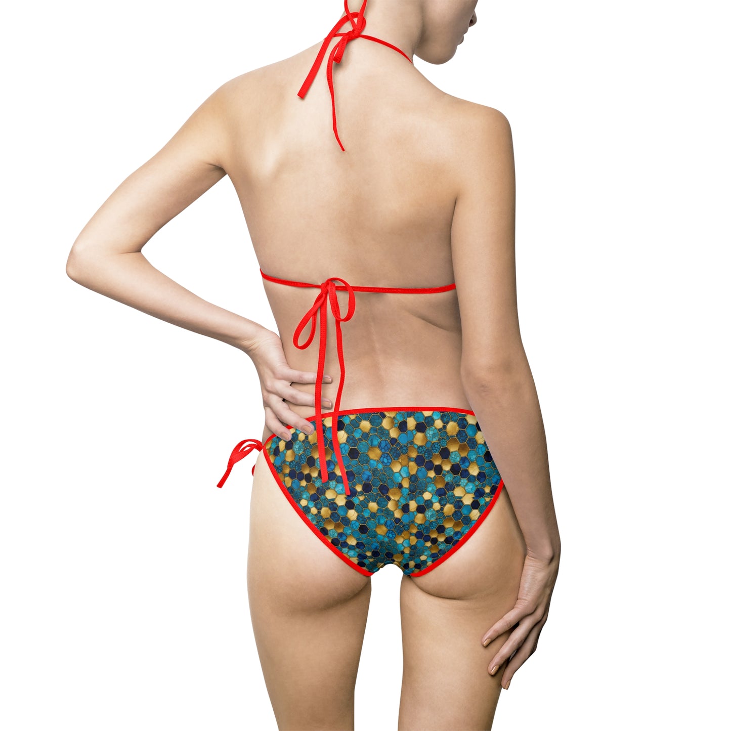 Women's AOP Bikini Swimsuit, Tropical Swimwear, Beach Vacation, Summer Pool Party, Swimsuit for Women, Stylish Swim Set