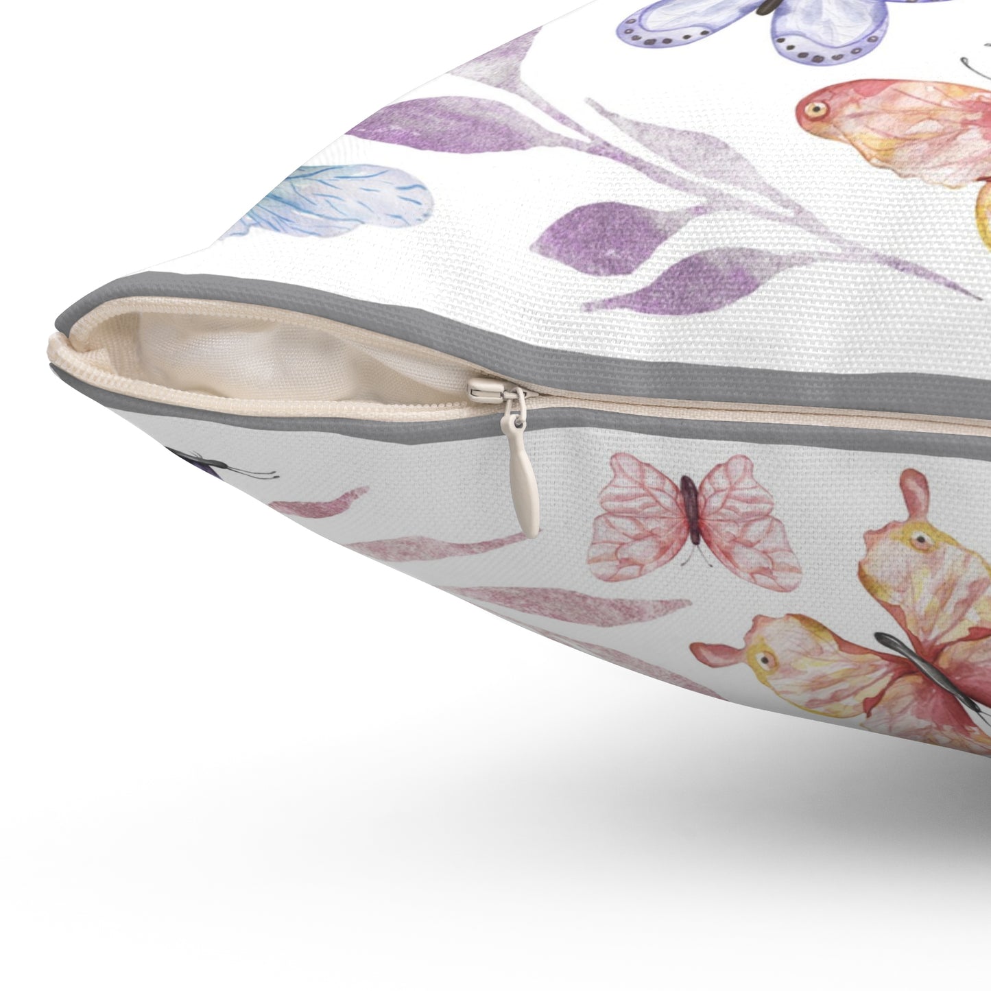 Spun Polyester Square Pillow - Wildflowers