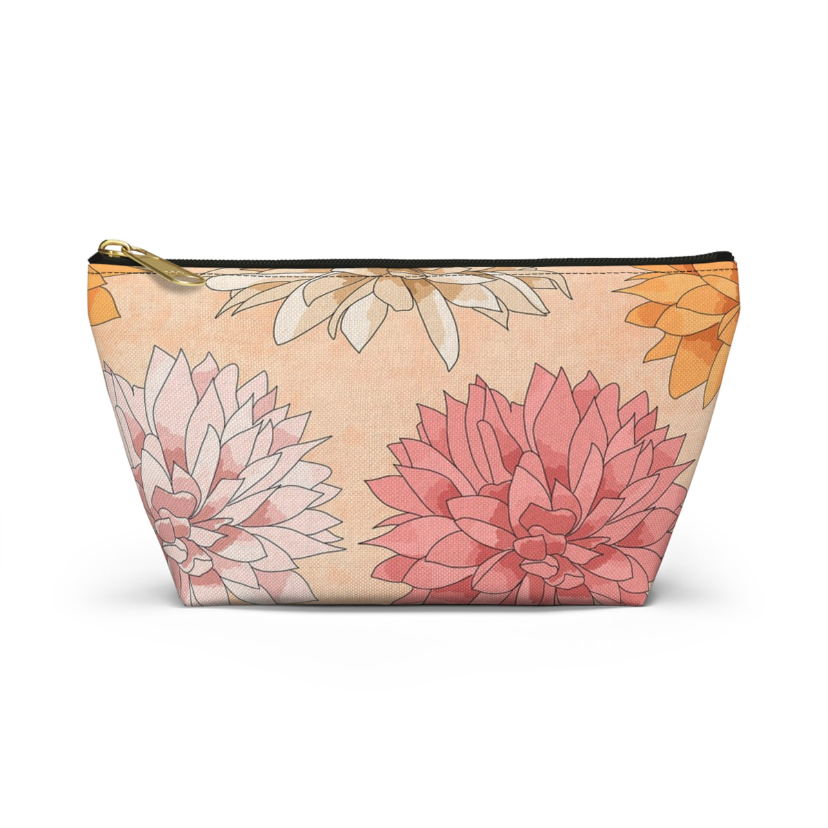 Floral Accessory Pouch - Versatile Cosmetic Bag, Travel Organizer, Gift for Her, Makeup Storage, Stylish Pencil Case