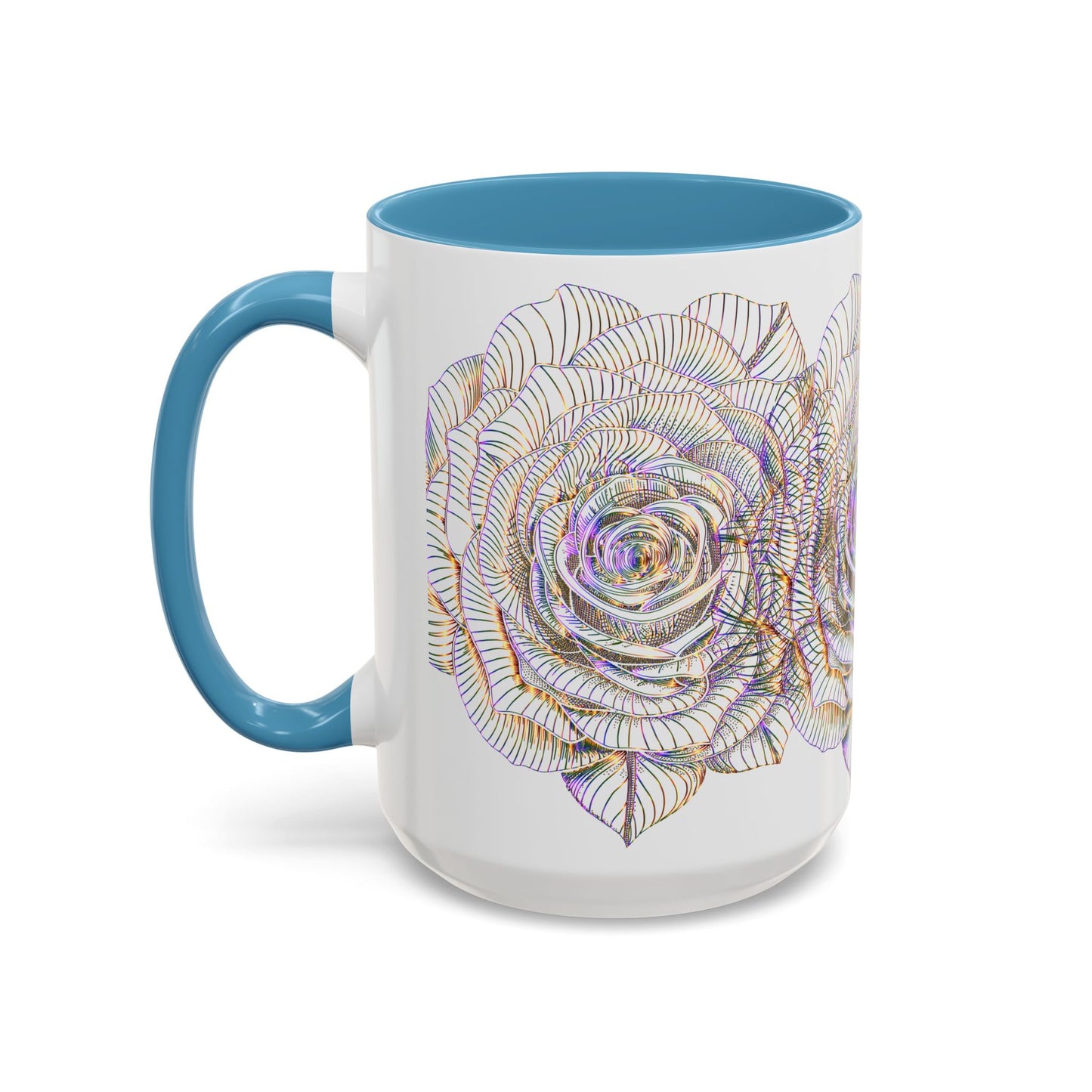Holographic Floral Coffee Mug - Perfect Gift for Plant Lovers, Home Decor, Tea & Coffee Lovers, Mother's Day, Birthdays