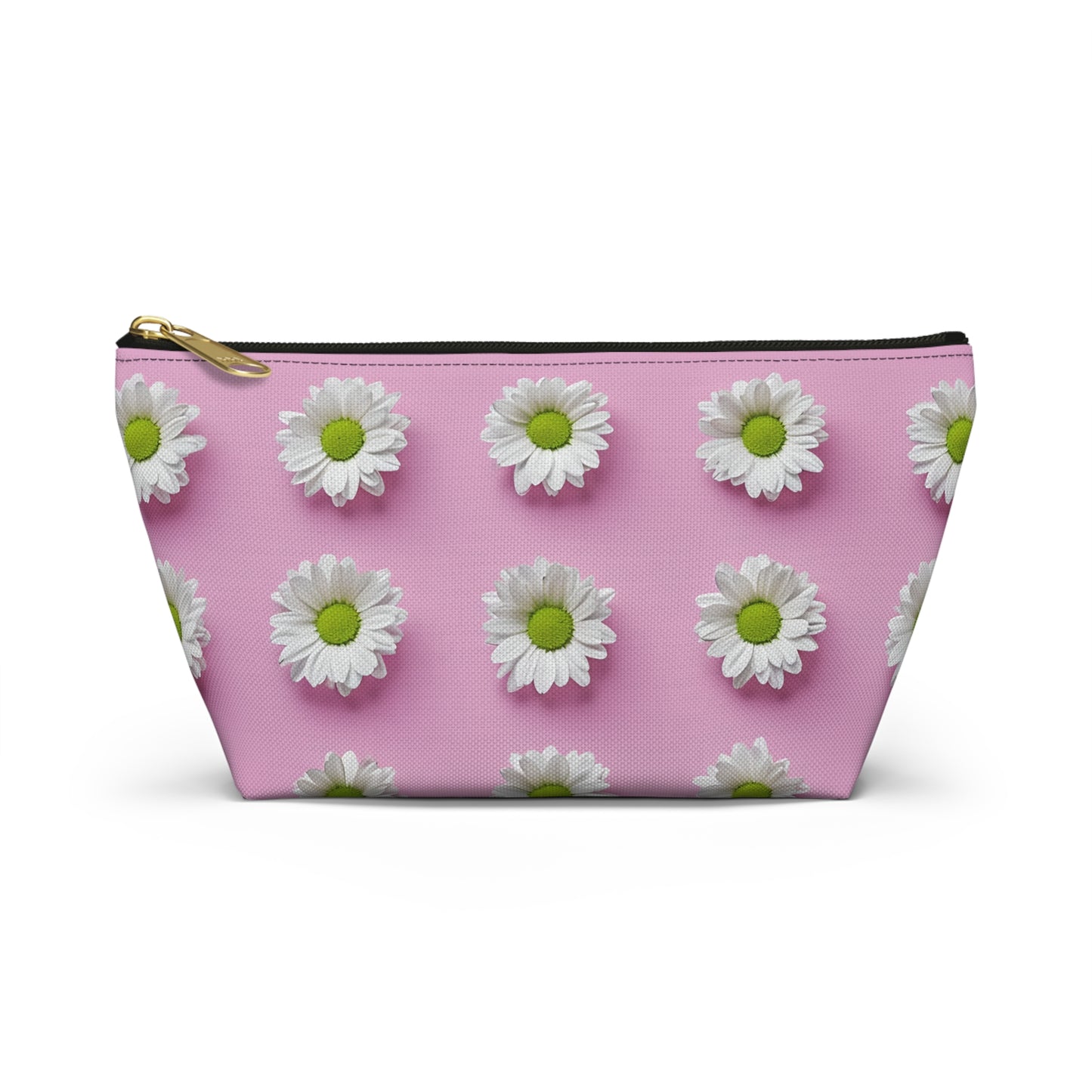 Daisy Print Accessory Pouch | Floral Makeup Bag, Travel Organizer