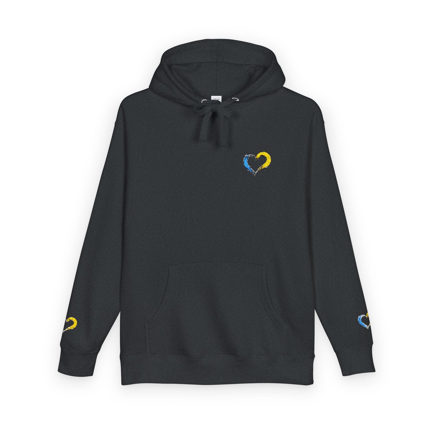 Colorful Heart Unisex Fleece Hoodie | Cozy Gift for Friends, Valentine's Day, Anniversary, Casual Wear, Spring Fashion