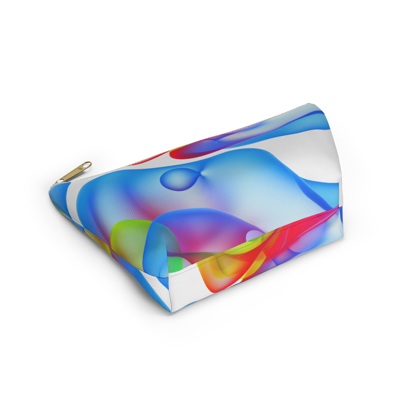 Vibrant Accessory Pouch, Colorful Makeup Bag, Artistic Travel Organizer, Fun Gift for Her, Modern Design Pouch
