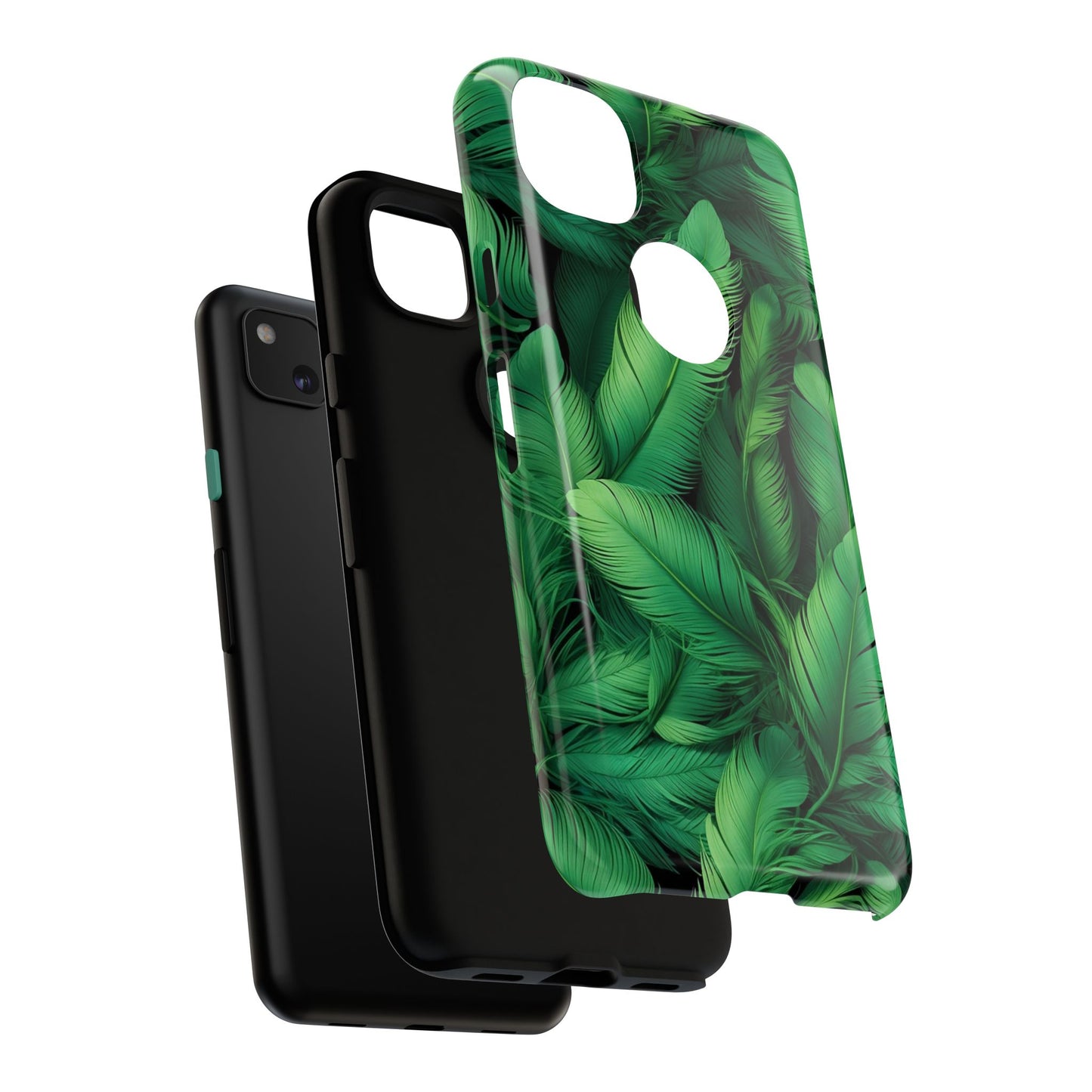Tough Cases - Tropical Leaf Phone Case, Nature-inspired, Phone Accessory, Gift for Her, Jungle Theme, Eco-Friendly