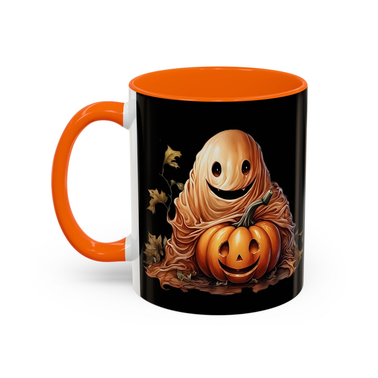 Halloween Ghost Pumpkin Coffee Mug, Spooky Drinkware, Fall Decor, Halloween Gift, Pumpkin Spice Lover's Mug