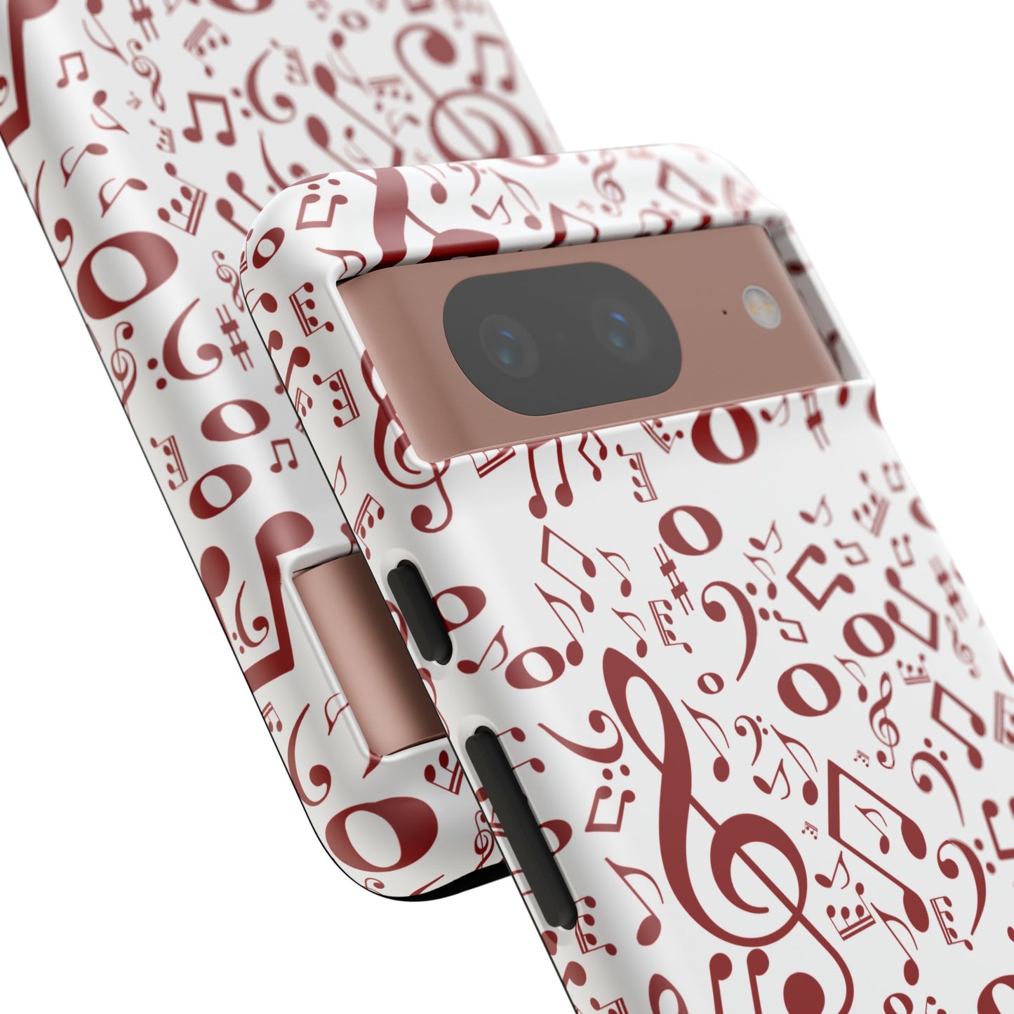 Musical Note Phone Case, Tough iPhone Cover, Gift for Musicians, Customizable, Music Lover's Accessory, Durable Phone Protection