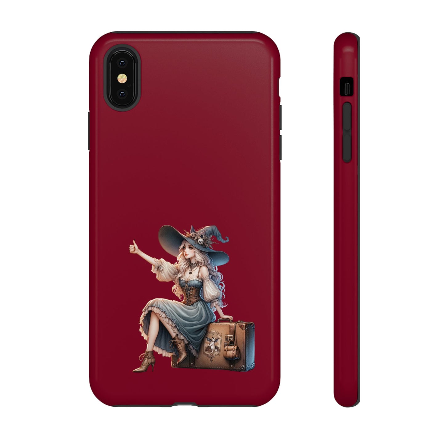 Witchy Phone Case - Magical, Durable - Halloween Gift, Cosplay Accessory, Cute Witch Design