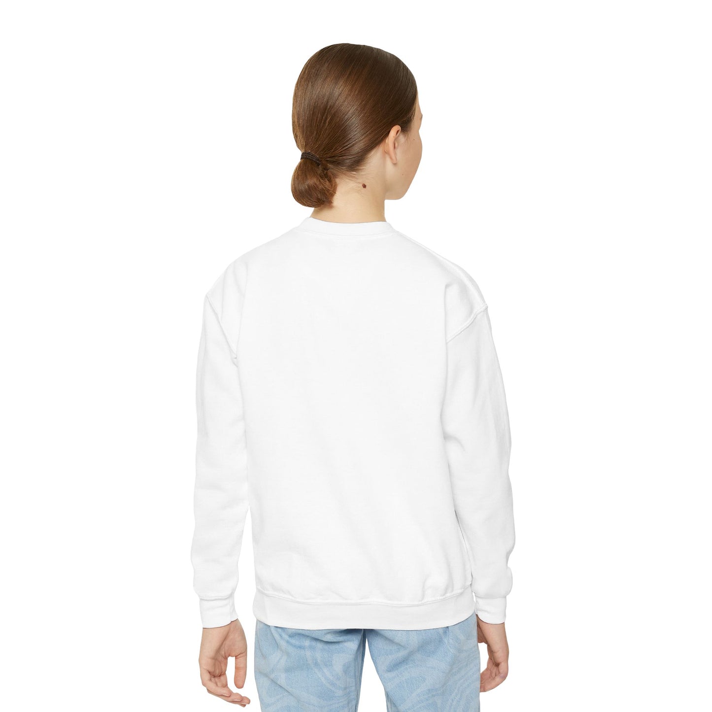 Cool Tiger Youth Crewneck Sweatshirt, Cute Animal Apparel, Teen Style, Gift for Kids, Casual Wear
