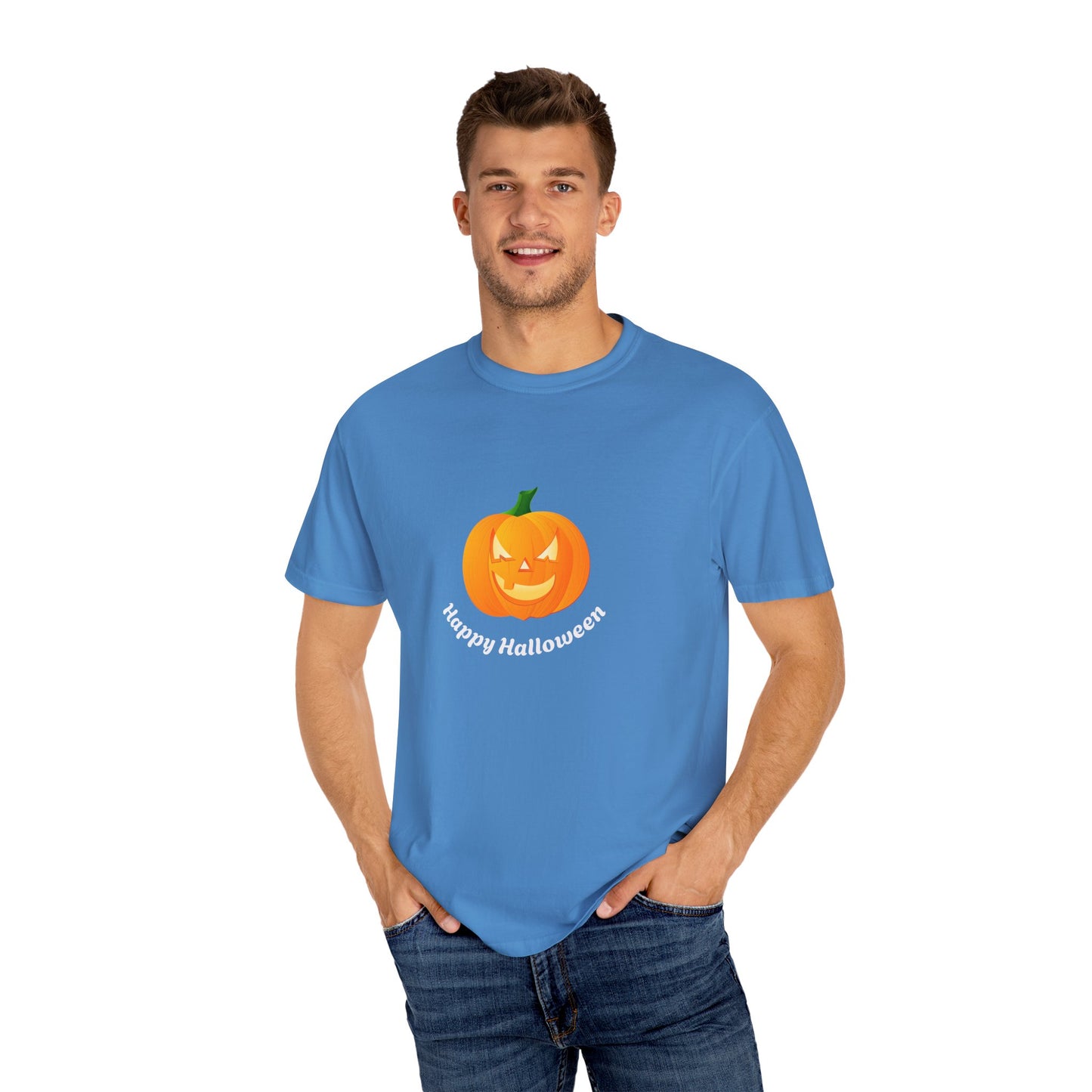 Halloween Pumpkin T-Shirt, Unisex Fall Shirt, Spooky Tee, Autumn Casual Wear, Trick or Treat Costume