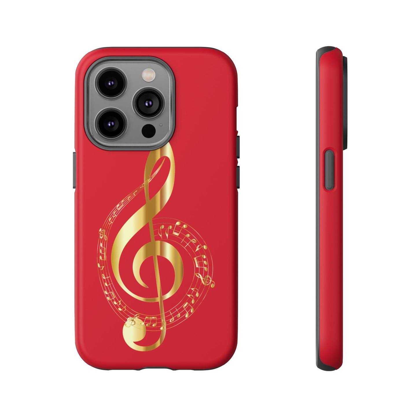 Tough Cases - Red Musical Note