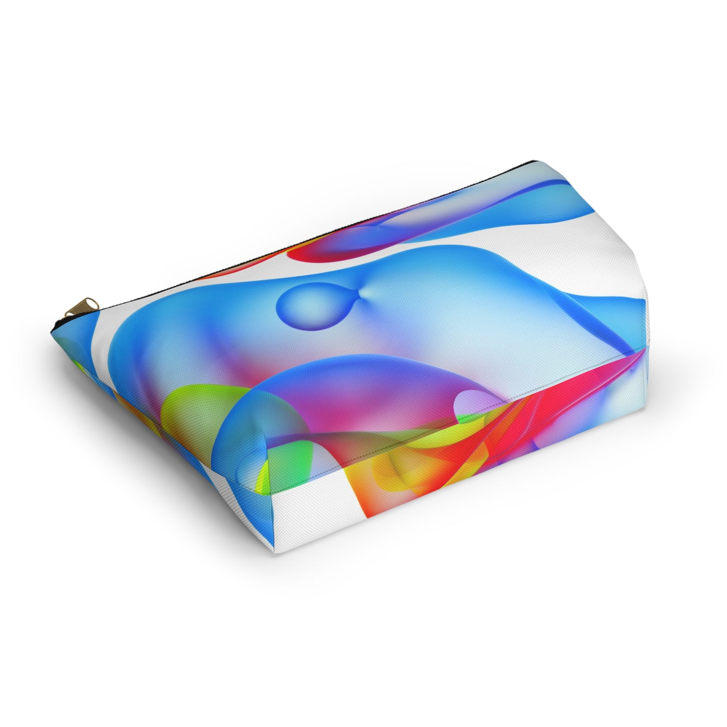 Vibrant Accessory Pouch, Colorful Makeup Bag, Artistic Travel Organizer, Fun Gift for Her, Modern Design Pouch