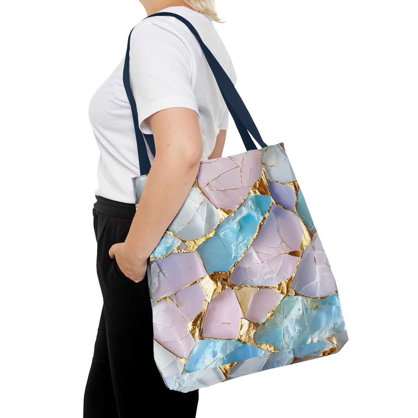 Elegant Geode Tote Bag - Chic Shopping Bag, Stylish Beach Tote