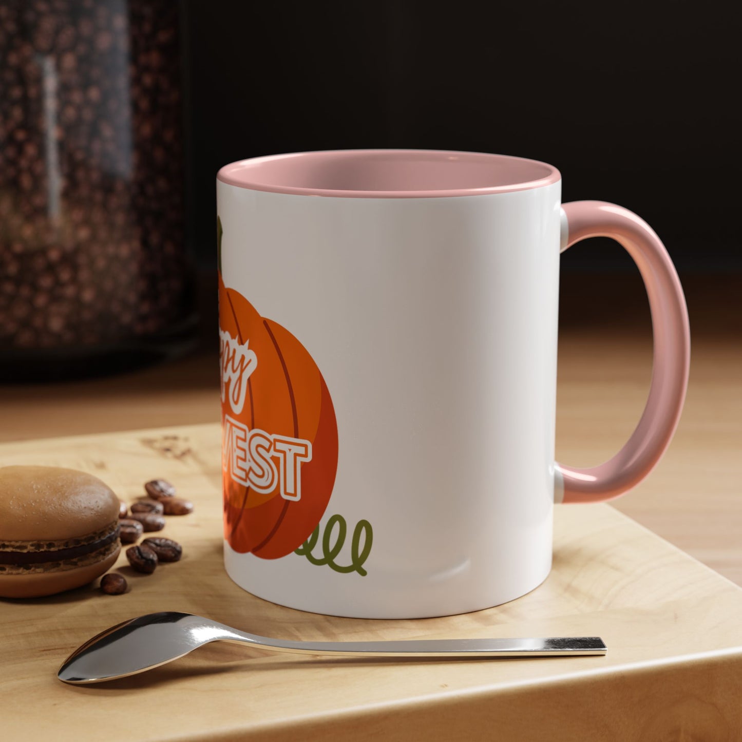 Happy Harvest Pumpkin Coffee Mug, Fall Mug, Seasonal Decor, Gift for Coffee Lovers, Autumn Vibes, Halloween Decoration