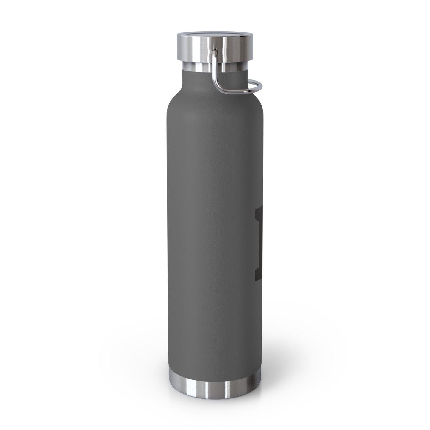 Personalized Copper Insulated Water Bottle, 22oz - "D" Custom Monogram, Travel Mug, Fitness Bottle, Hydration Gift, Eco-Friendly