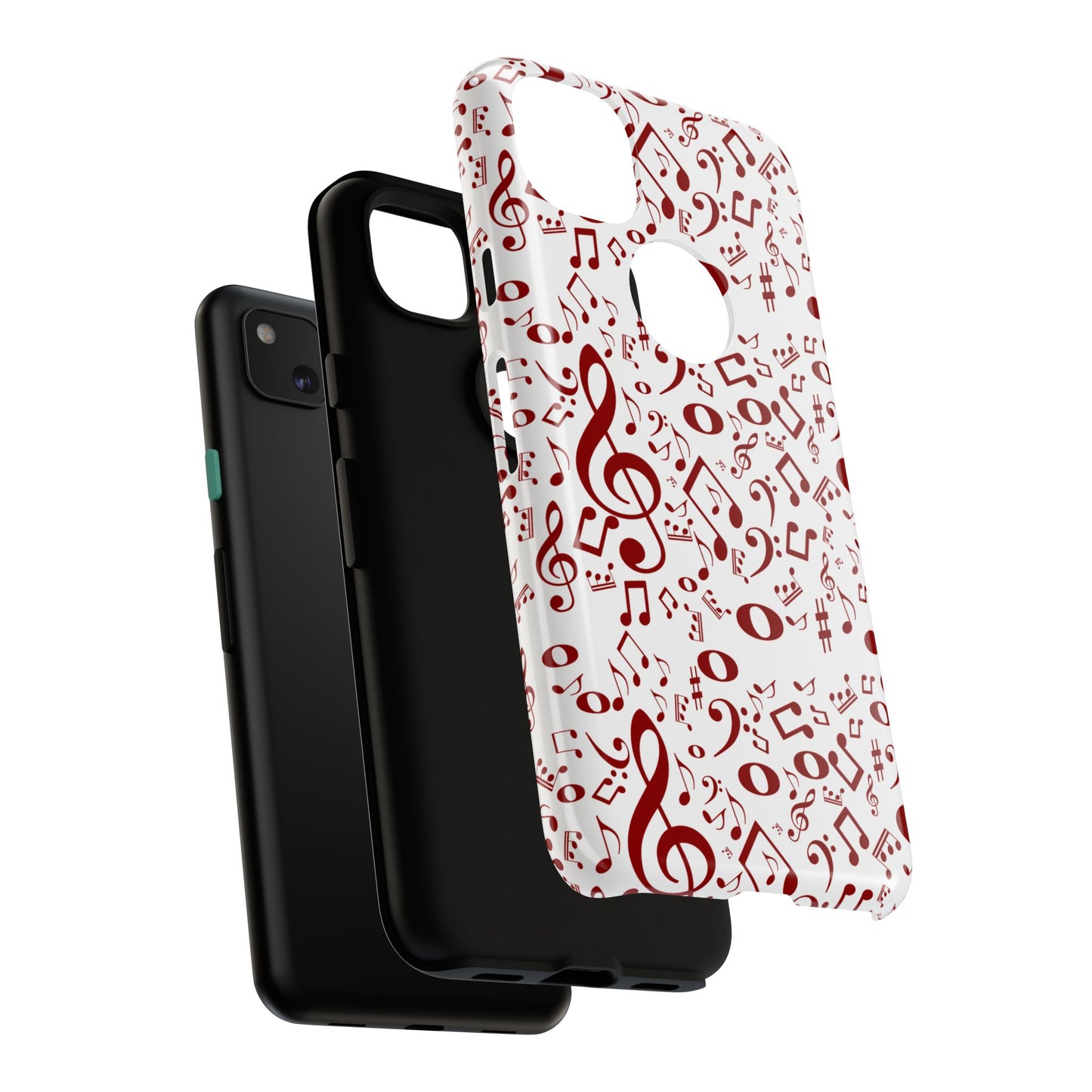 Musical Note Phone Case, Tough iPhone Cover, Gift for Musicians, Customizable, Music Lover's Accessory, Durable Phone Protection