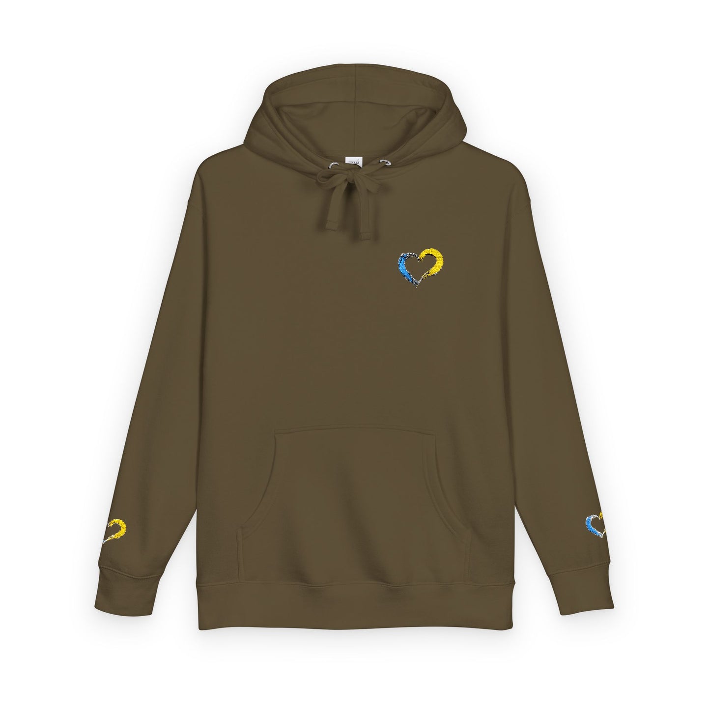 Colorful Heart Unisex Fleece Hoodie | Cozy Gift for Friends, Valentine's Day, Anniversary, Casual Wear, Spring Fashion