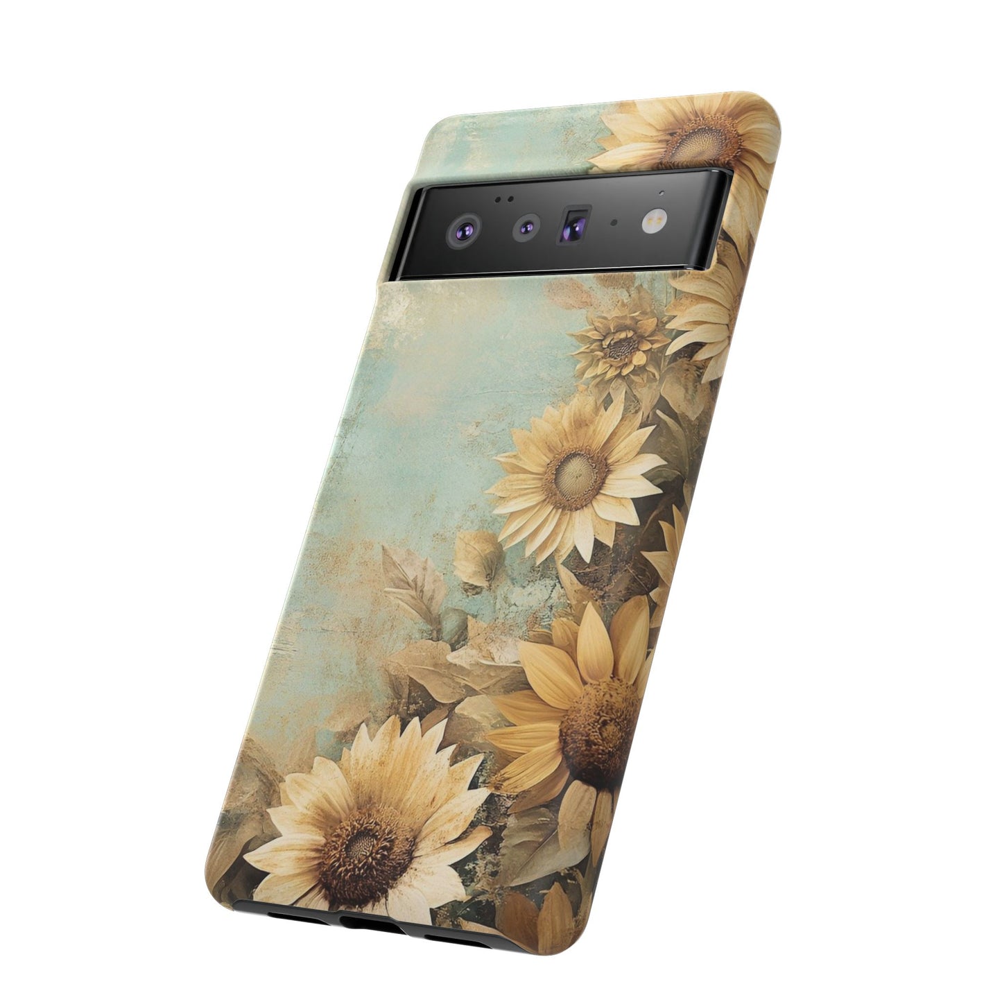 Sunflower Phone Case, Tough Shell Floral Cover, Nature Inspired Gift, Durable Protective Case, Perfect for Spring and Summer