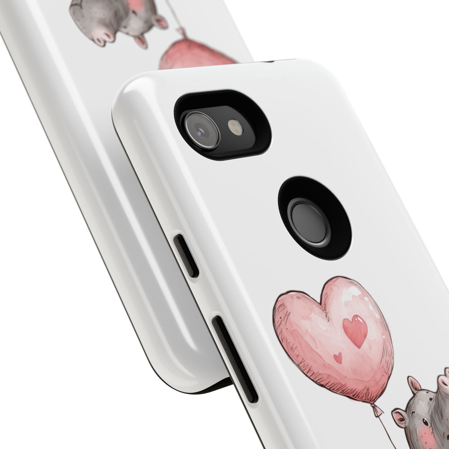 Cute Hippo Phone Case - Good Vibes Design, Animal Lover Gift, Fun Accessory, Birthday Present, Phone Accessories