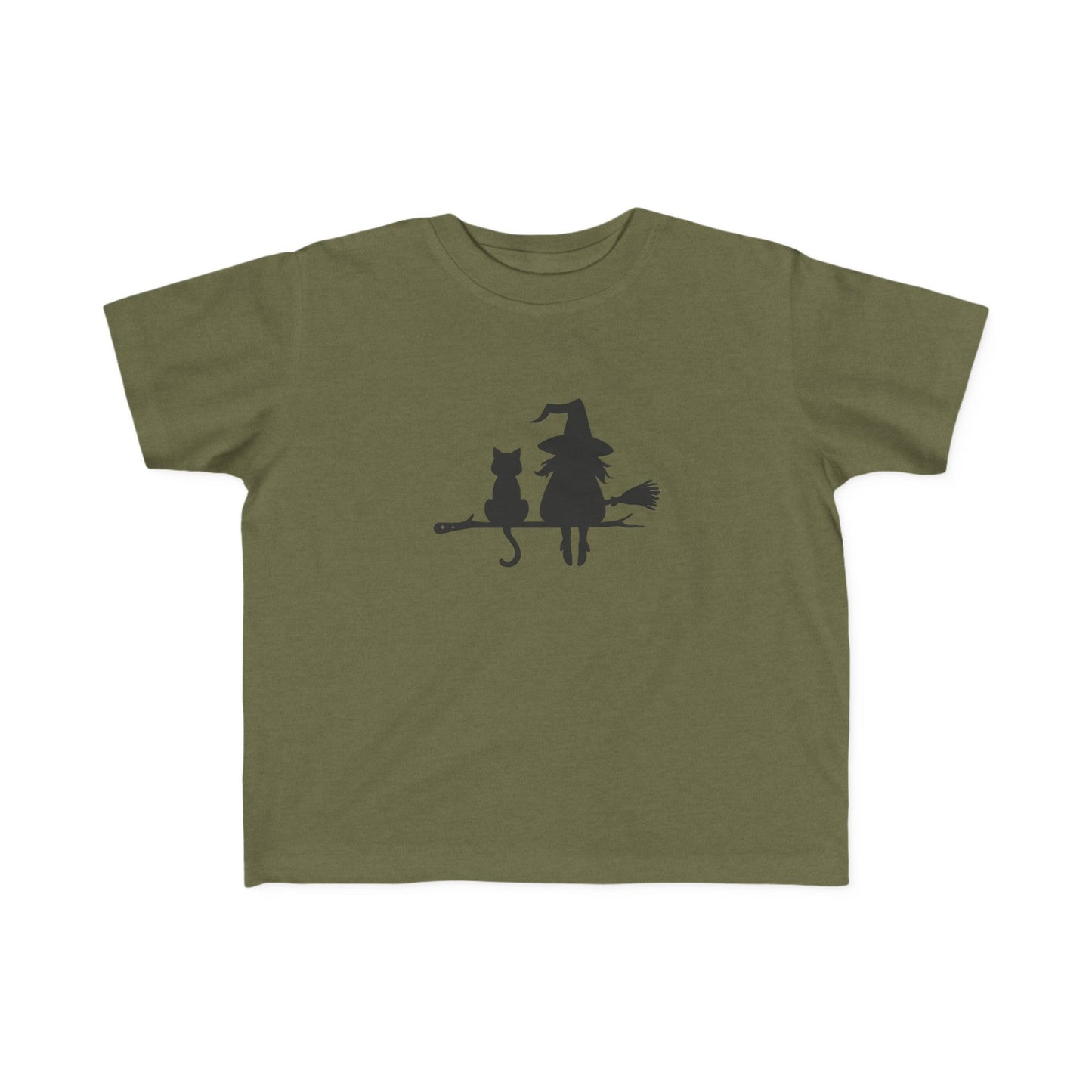 Toddler Witch and Cat Tee | Halloween T-Shirt, Kids Graphic Tee, Witch Shirt, Toddler Costume, Fall Apparel