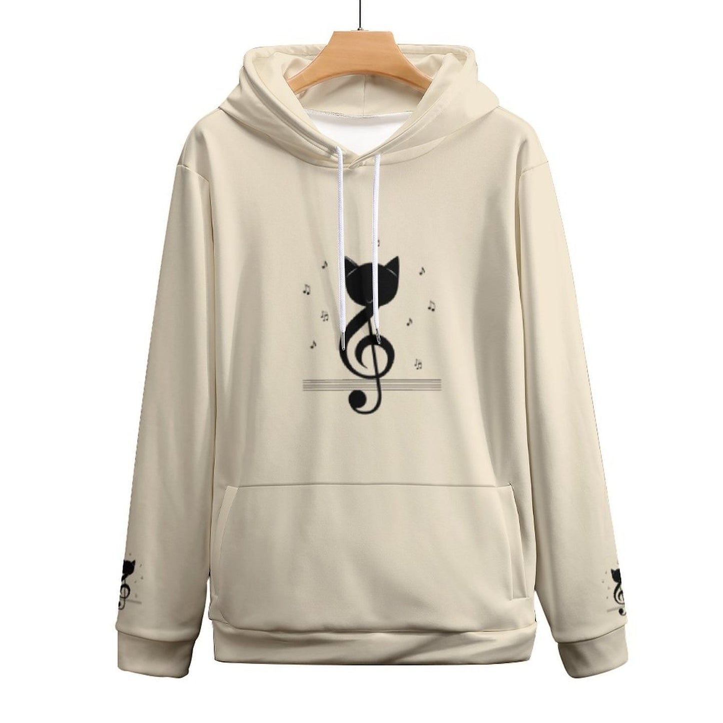 Hoodie with Double-layer hood Cat