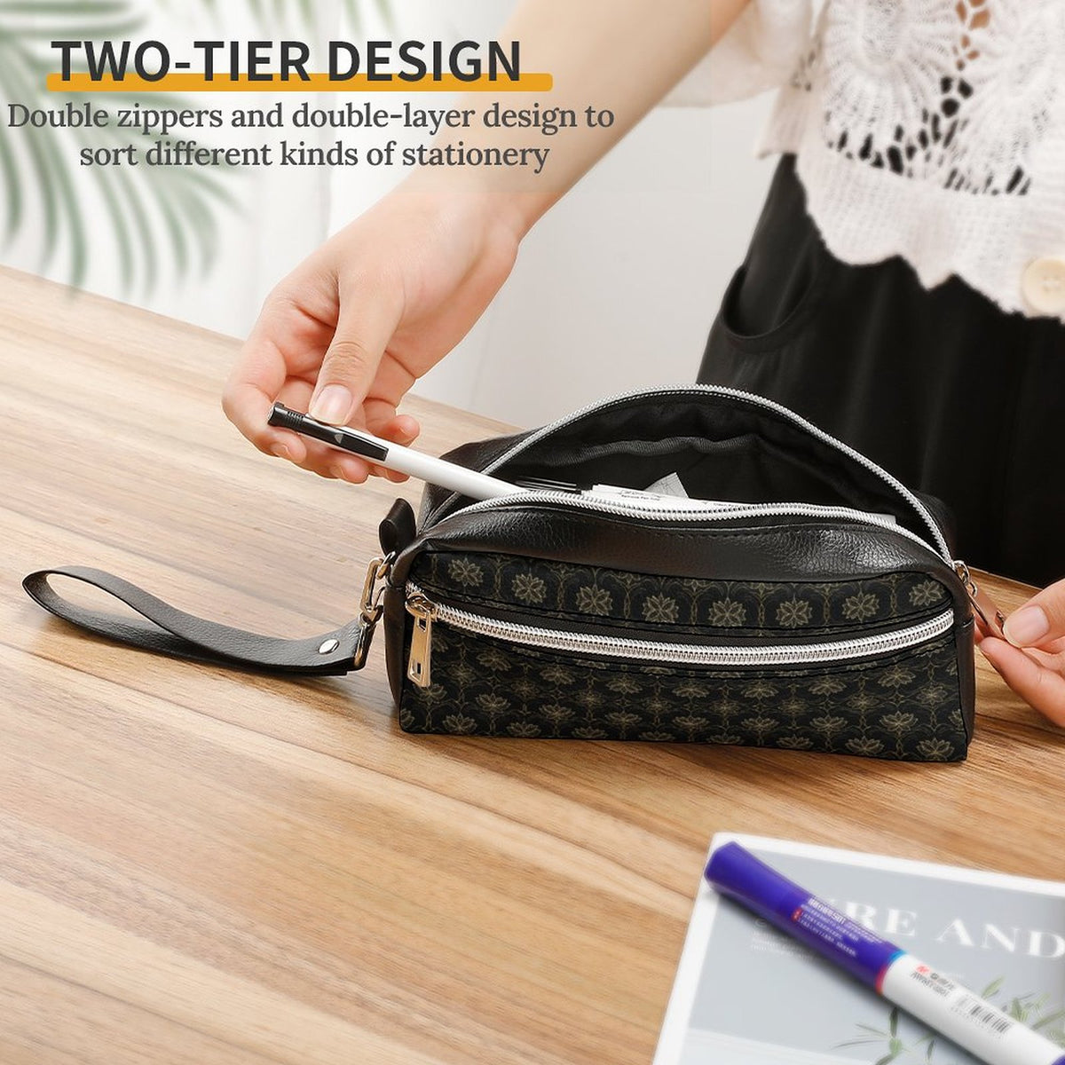Versatile Cosmetic Bag & Pencil Case Pouch