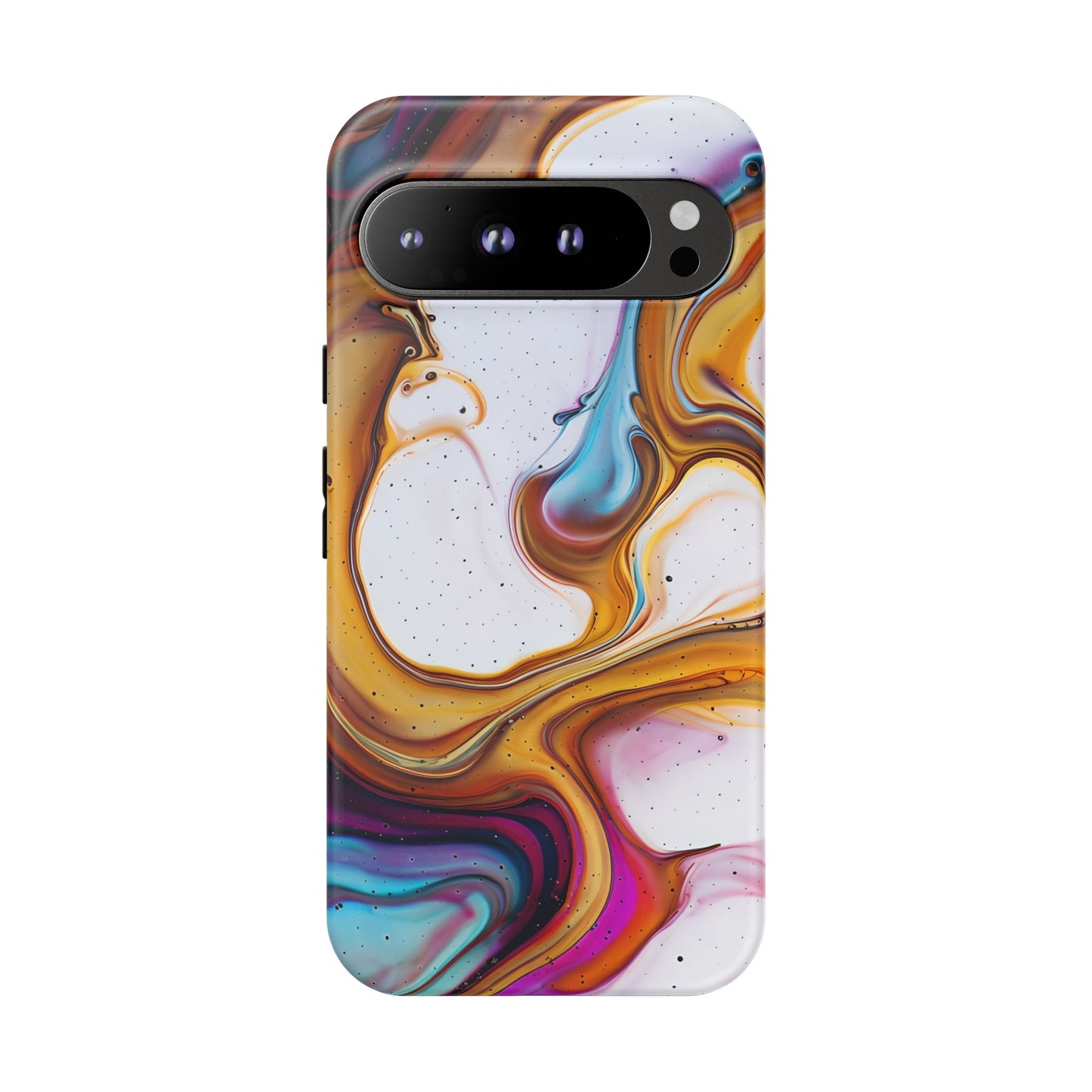 Artistic Phone Case, Tough Cases with Colorful Marble Design