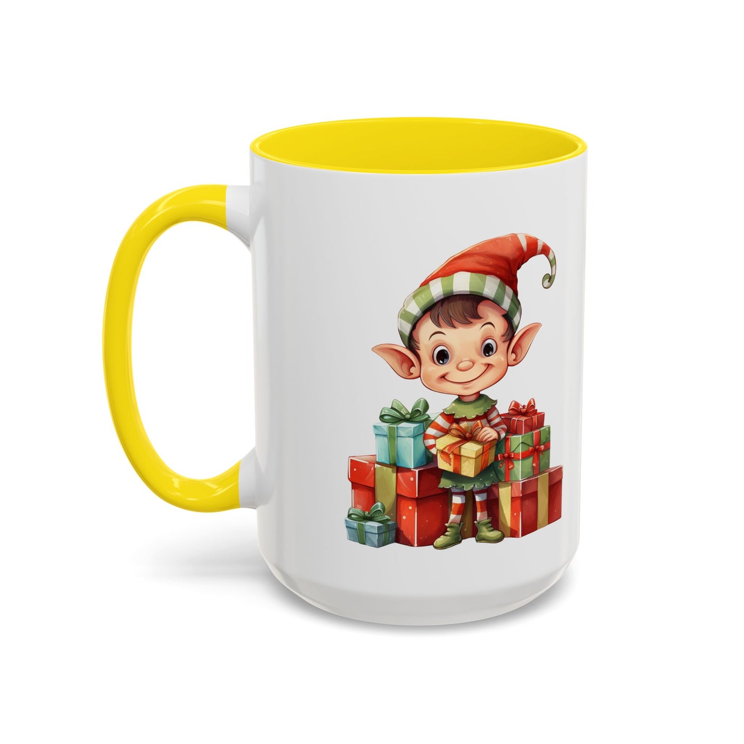 Holiday Elf Coffee Mug - Festive Gift Mug, Christmas Decor, Cute Elf Mug, Coffee Lover Gift, Winter Holiday Drinkware